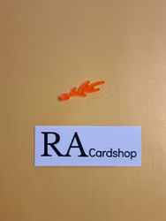 6126b Wave Rounded Straight with Bar End Flame Röd Lego