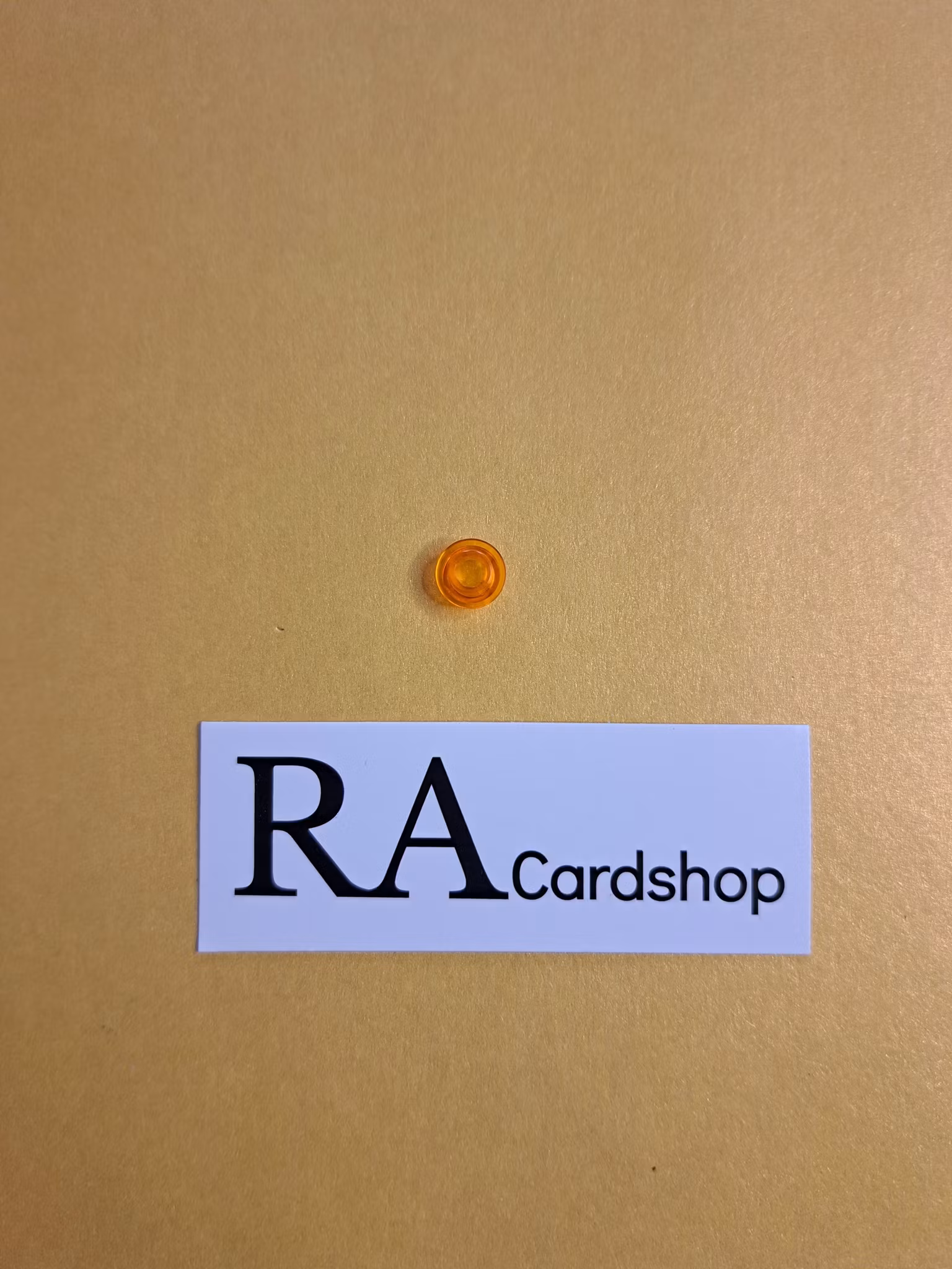 85861 Plate, Round 1 x 1 with Open Stud Transparent Orange Lego