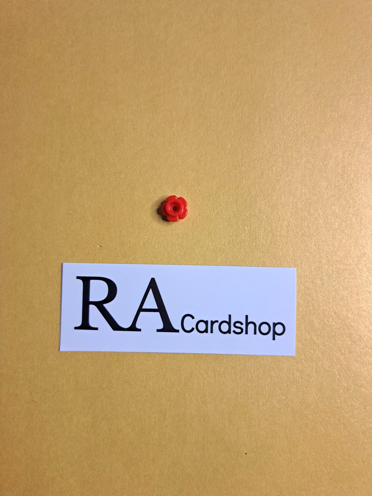 24866 Plate, Round 1 x 1 with Flower Edge (5 Petals) Röd Lego