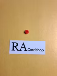 24866 Plate, Round 1 x 1 with Flower Edge (5 Petals) Röd Lego