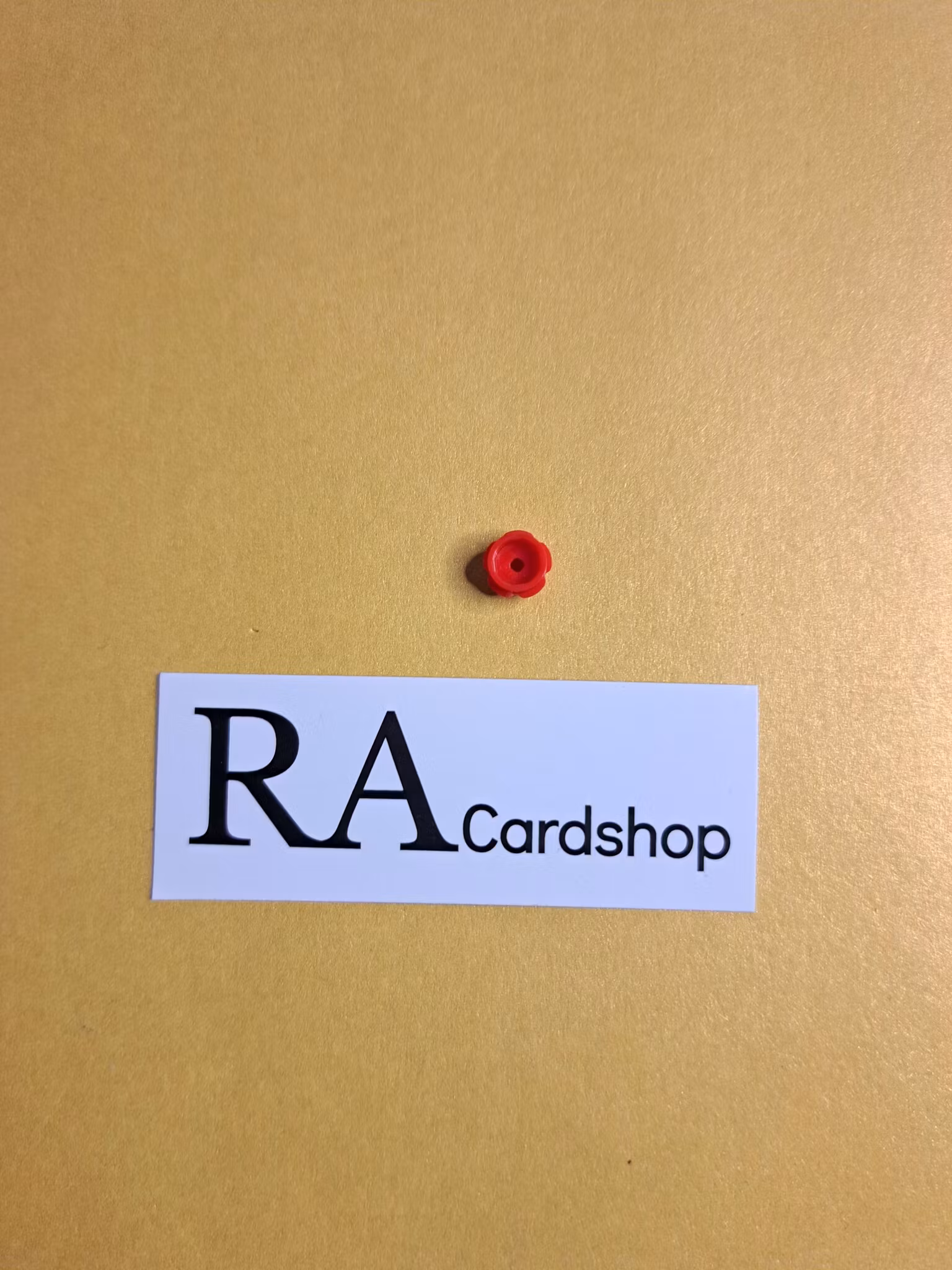 24866 Plate, Round 1 x 1 with Flower Edge (5 Petals) Röd Lego