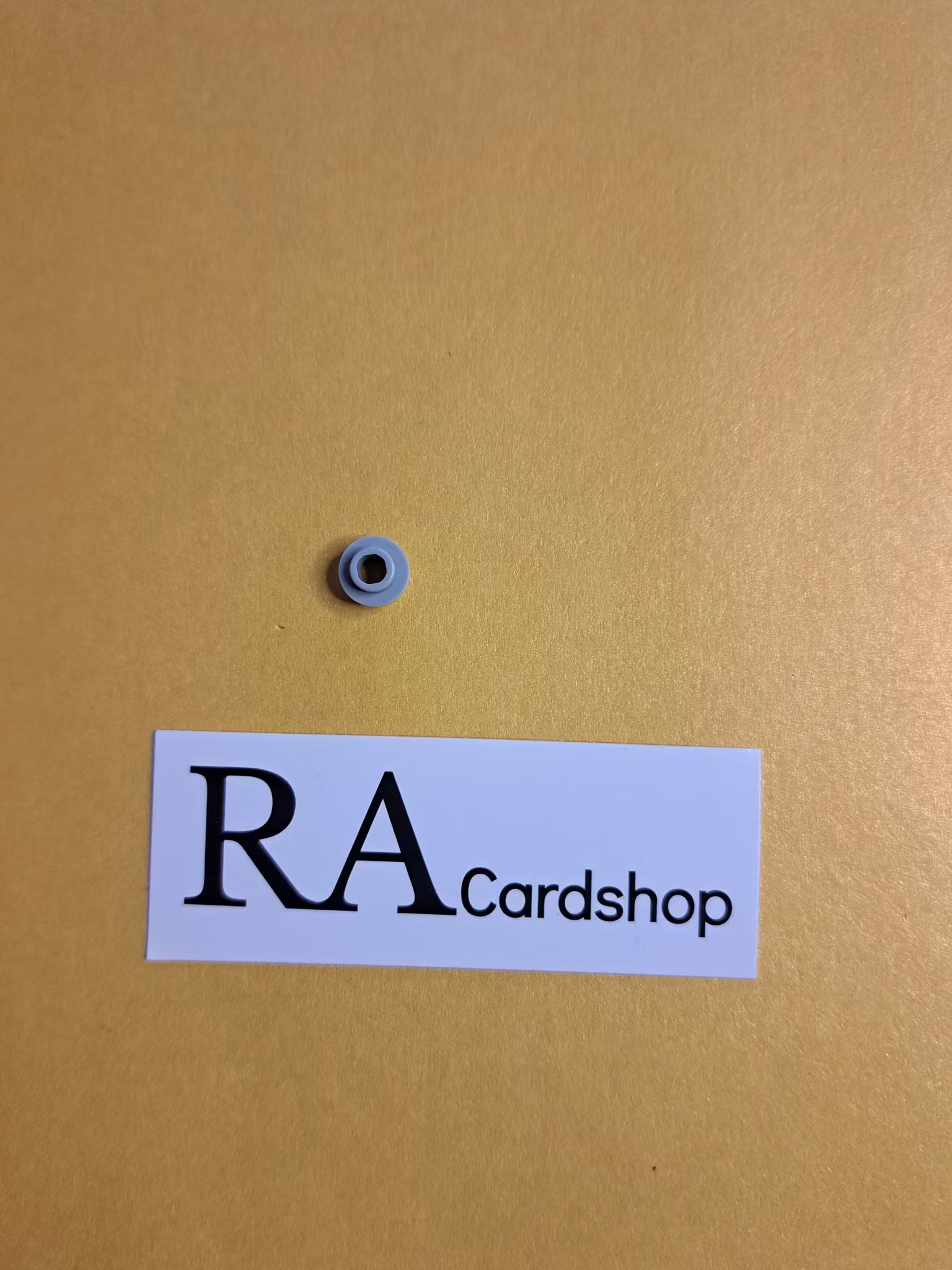 85861 Plate, Round 1 x 1 with Open Stud Grå Lego