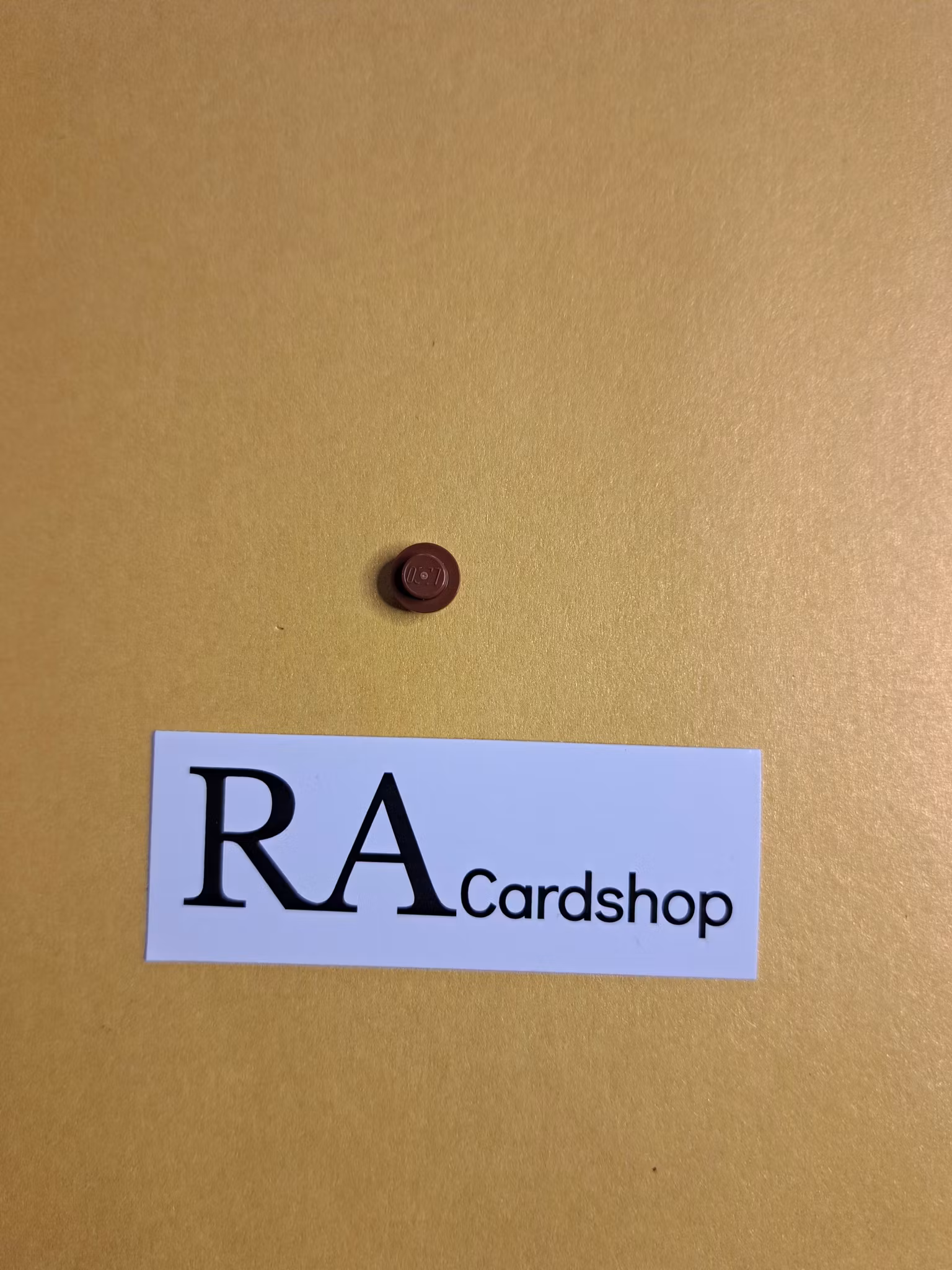 4073 Plate, Round 1 x 1 Brun Lego