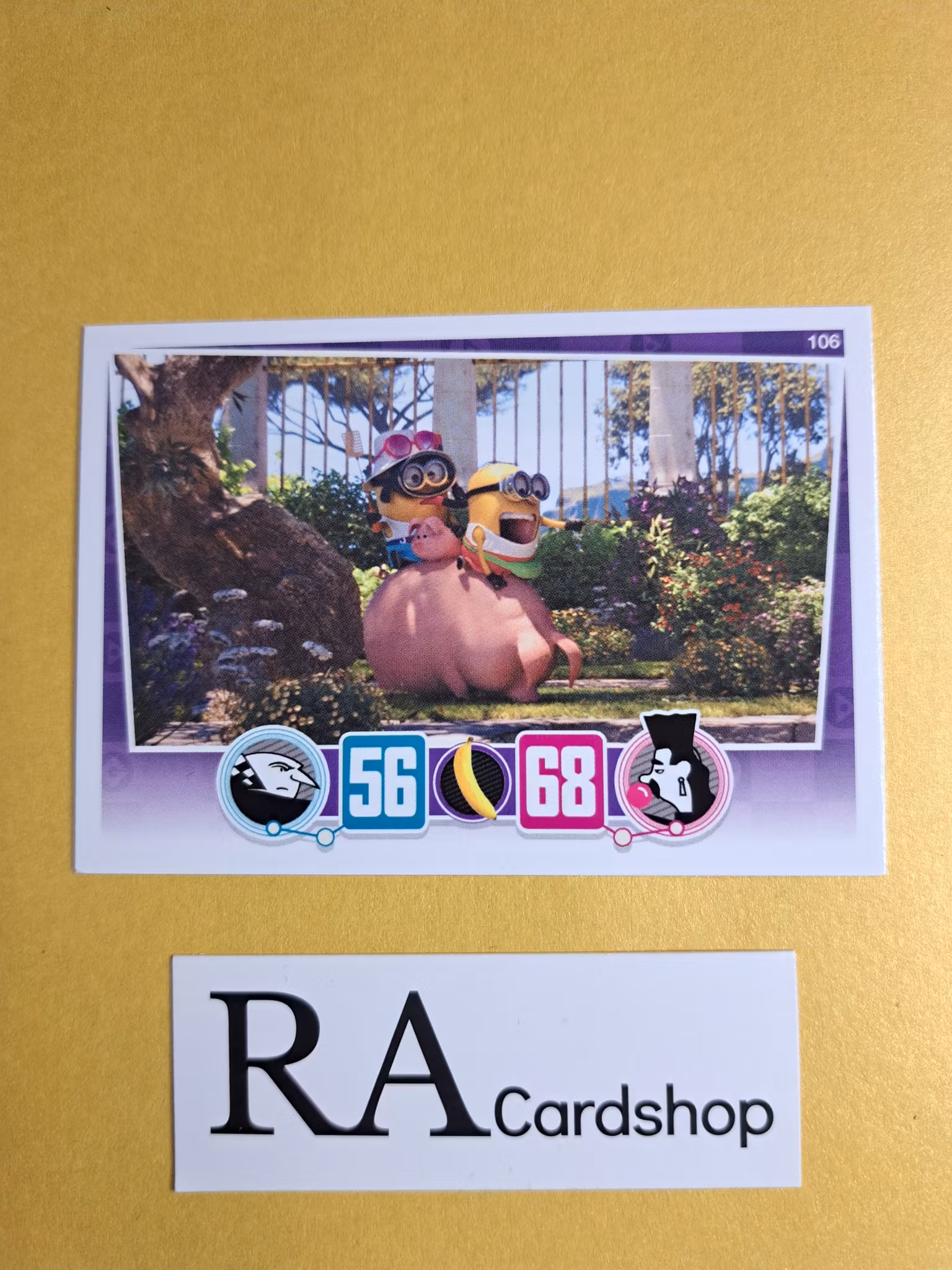 Minions Riding a Pig (1) #106 Despicable Me 3 Topps