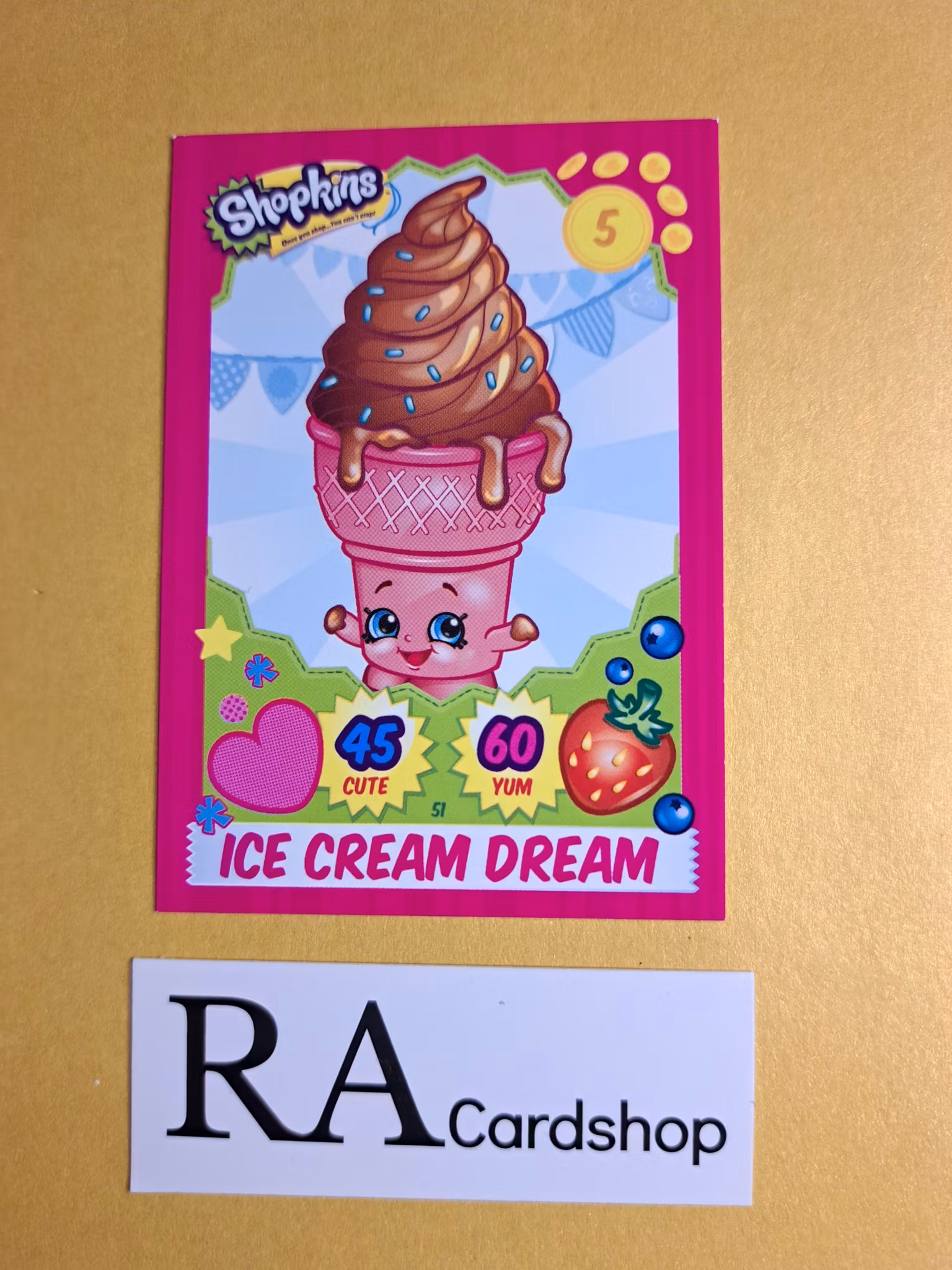 #51 Ice Cream Dream Shopkins 2013 Topps