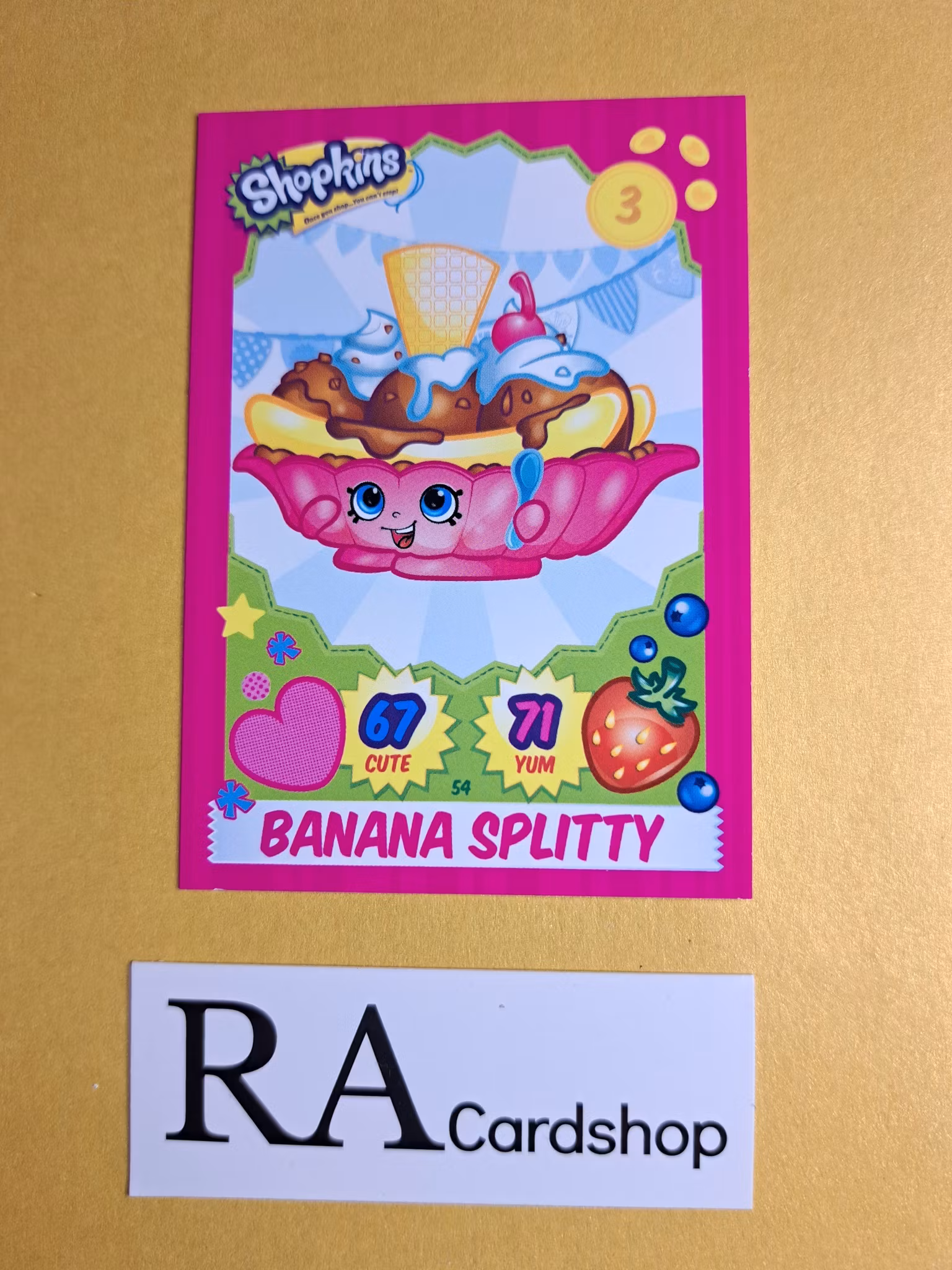 #54 Banana Splitty Shopkins 2013 Topps