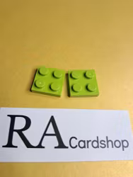 3022 Plate 2 x 2 Ljus Grön Lego