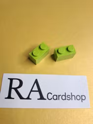 3004 Brick 1 x 2 Ljus Grön Lego