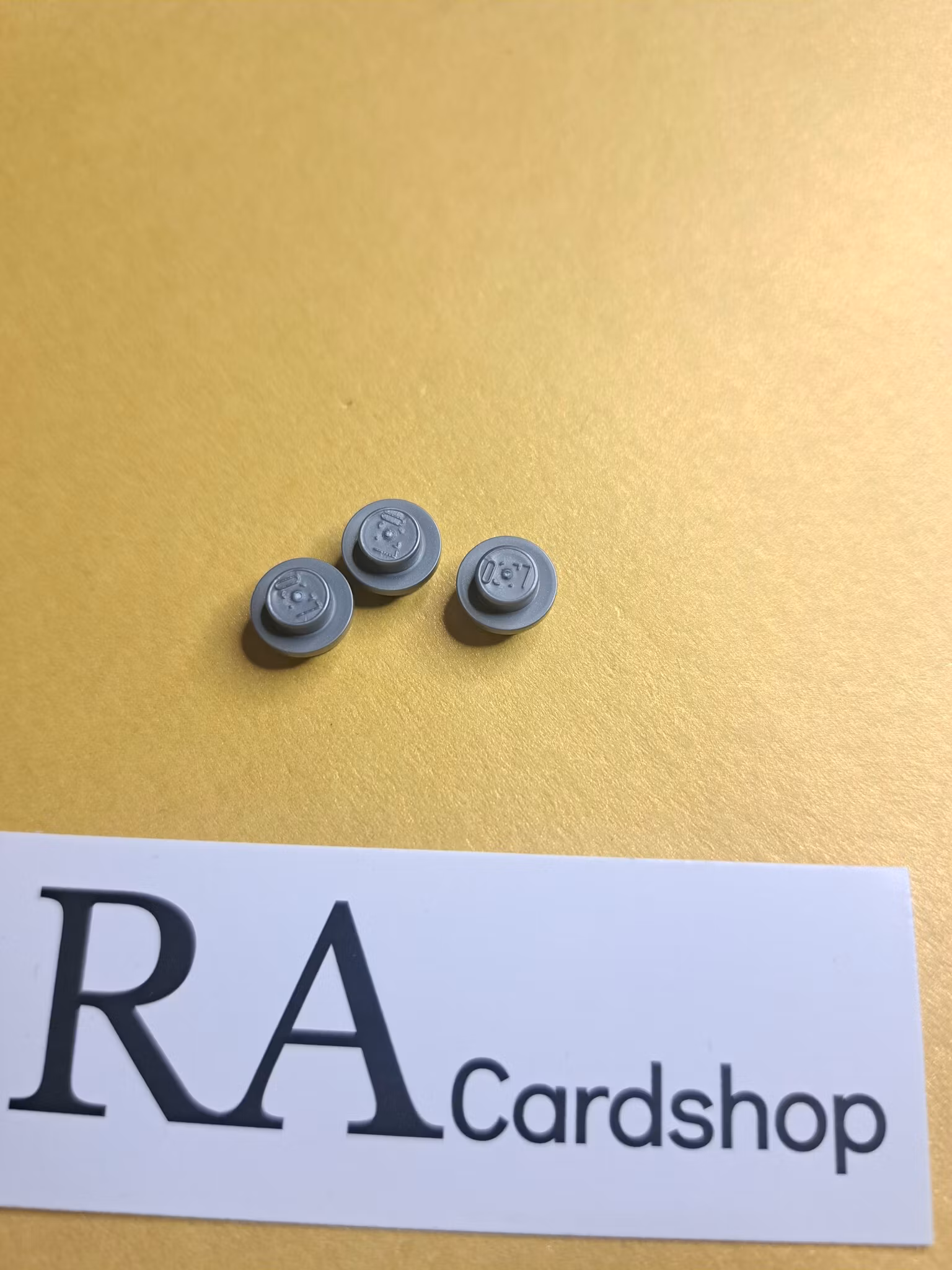 4073 Plate, Round 1 x 1 Metallic Silver Lego