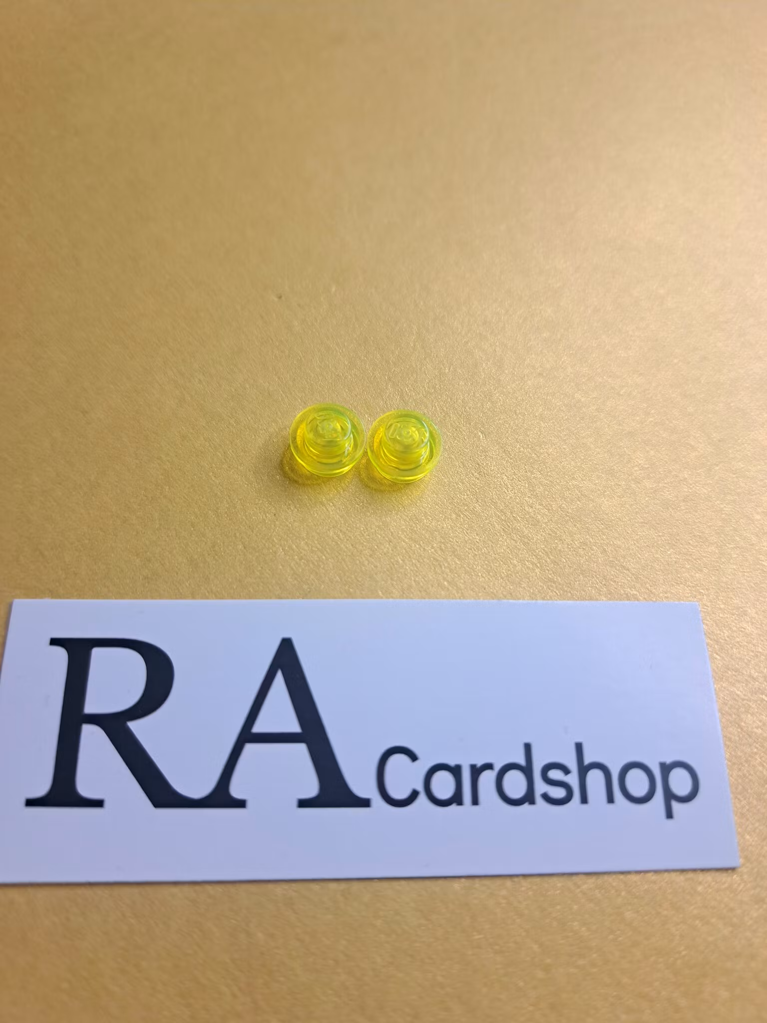 4073 Plate, Round 1 x 1 Transparent Yellow Lego