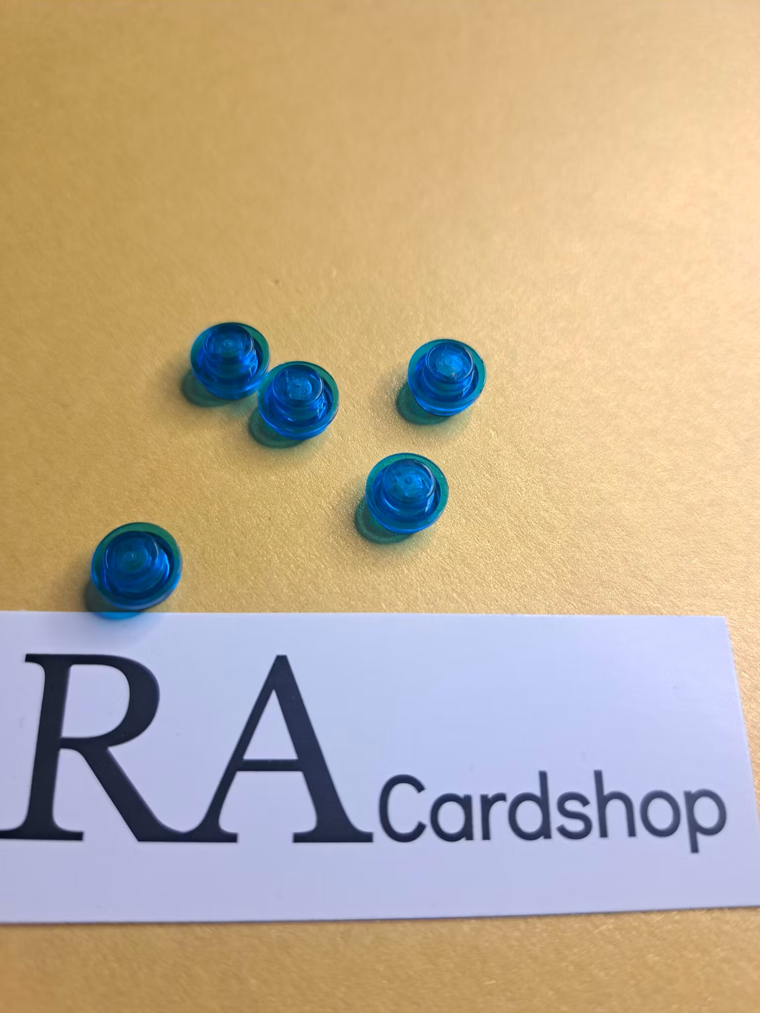 4073 Plate, Round 1 x 1 Transparent Dark Blue Lego