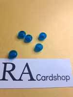 4073 Plate, Round 1 x 1 Transparent Dark Blue Lego