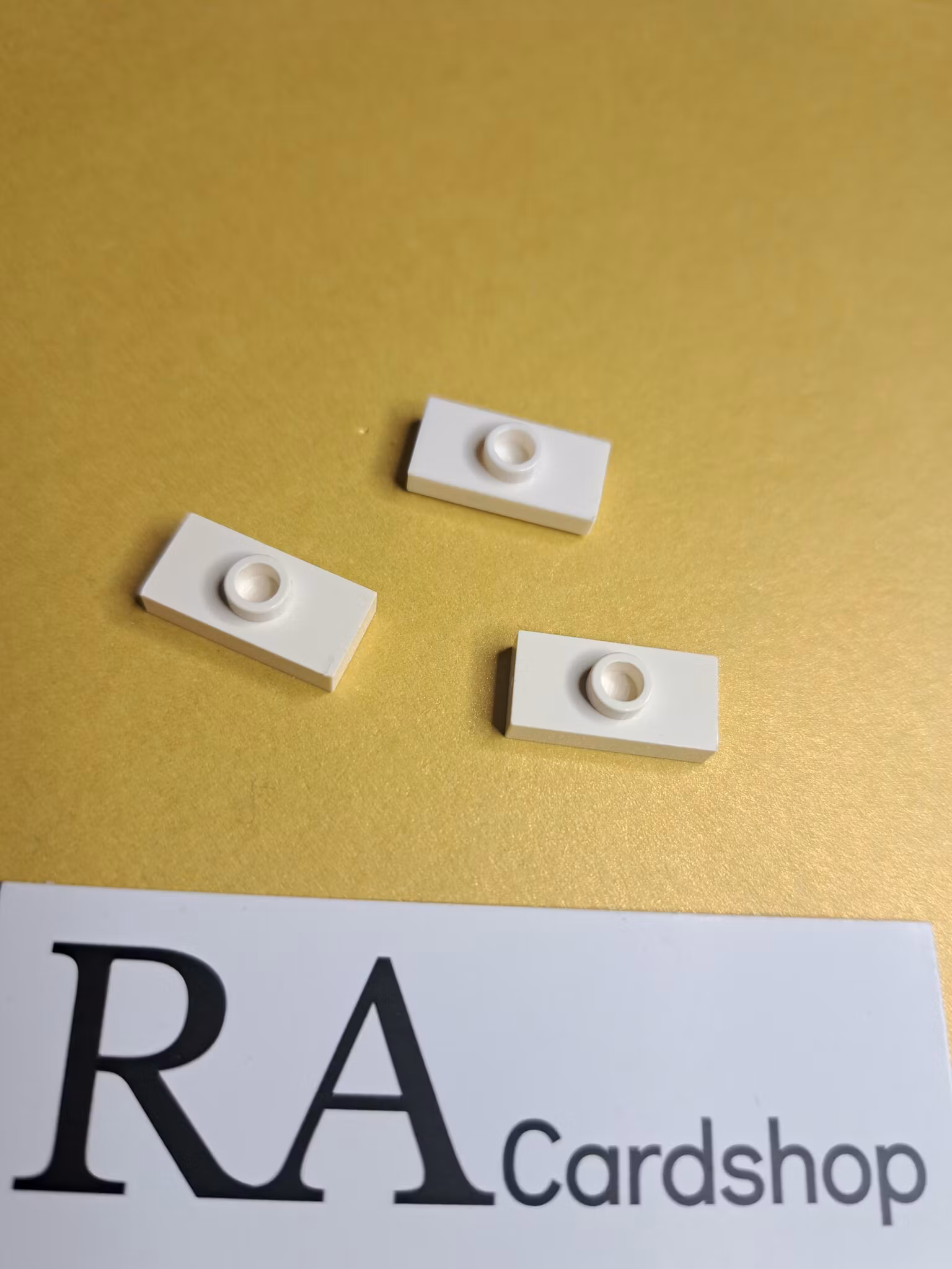 3794a Plate, Modified 1 x 2 with 1 Stud without Groove (Jumper) White Lego
