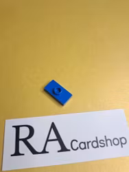 15573 Plate, Modified 1 x 2 with 1 Stud with Groove and Bottom Stud Holder (Jumper) Blue Lego