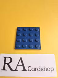 3031 Plate 4 x 4 Dark Blue Lego