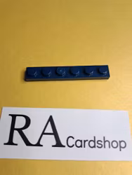 3666 Plate 1 x 6 Dark Blue Lego