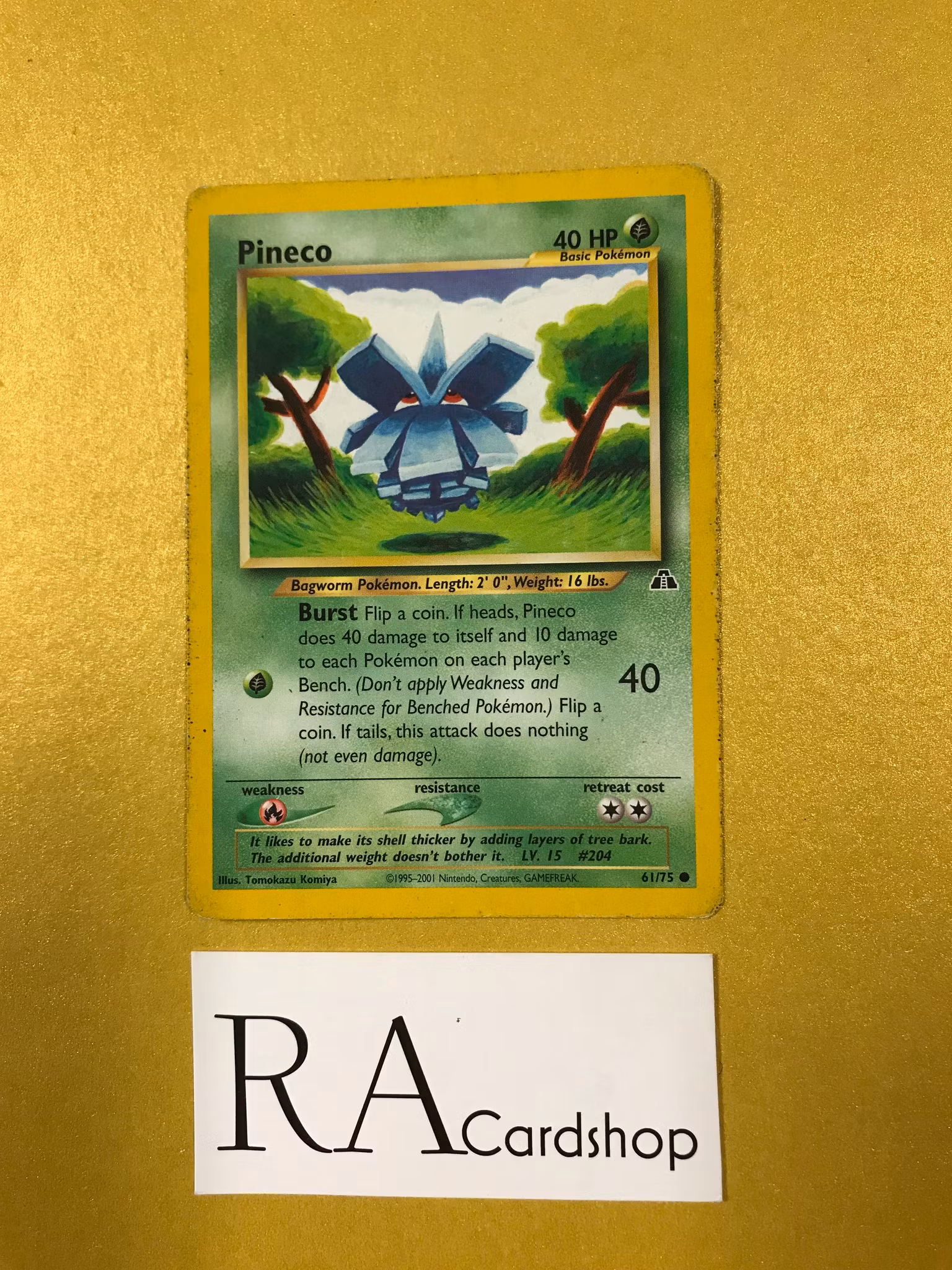 Pineco 61/75 Common Neo Discovery Pokemon