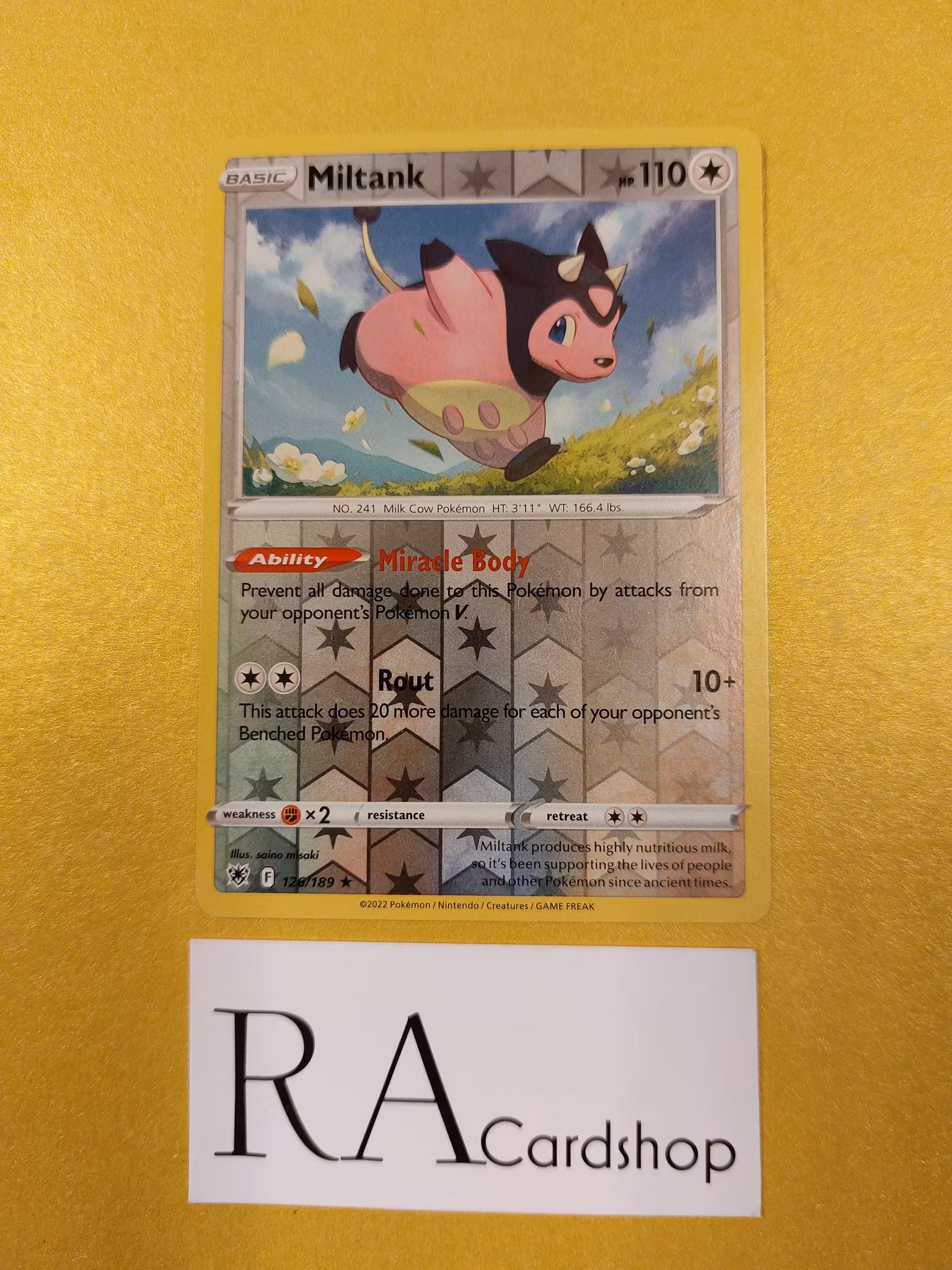 Miltank Reverse Holo Rare 126/189 Astral Radiance Pokemon