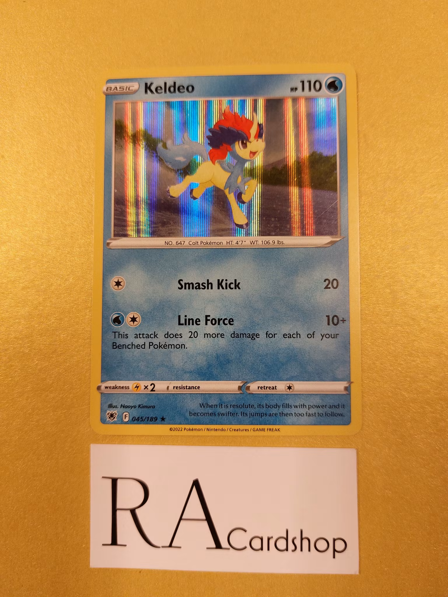 Keldeo Holo Rare 045/189 Astral Radiance Pokemon