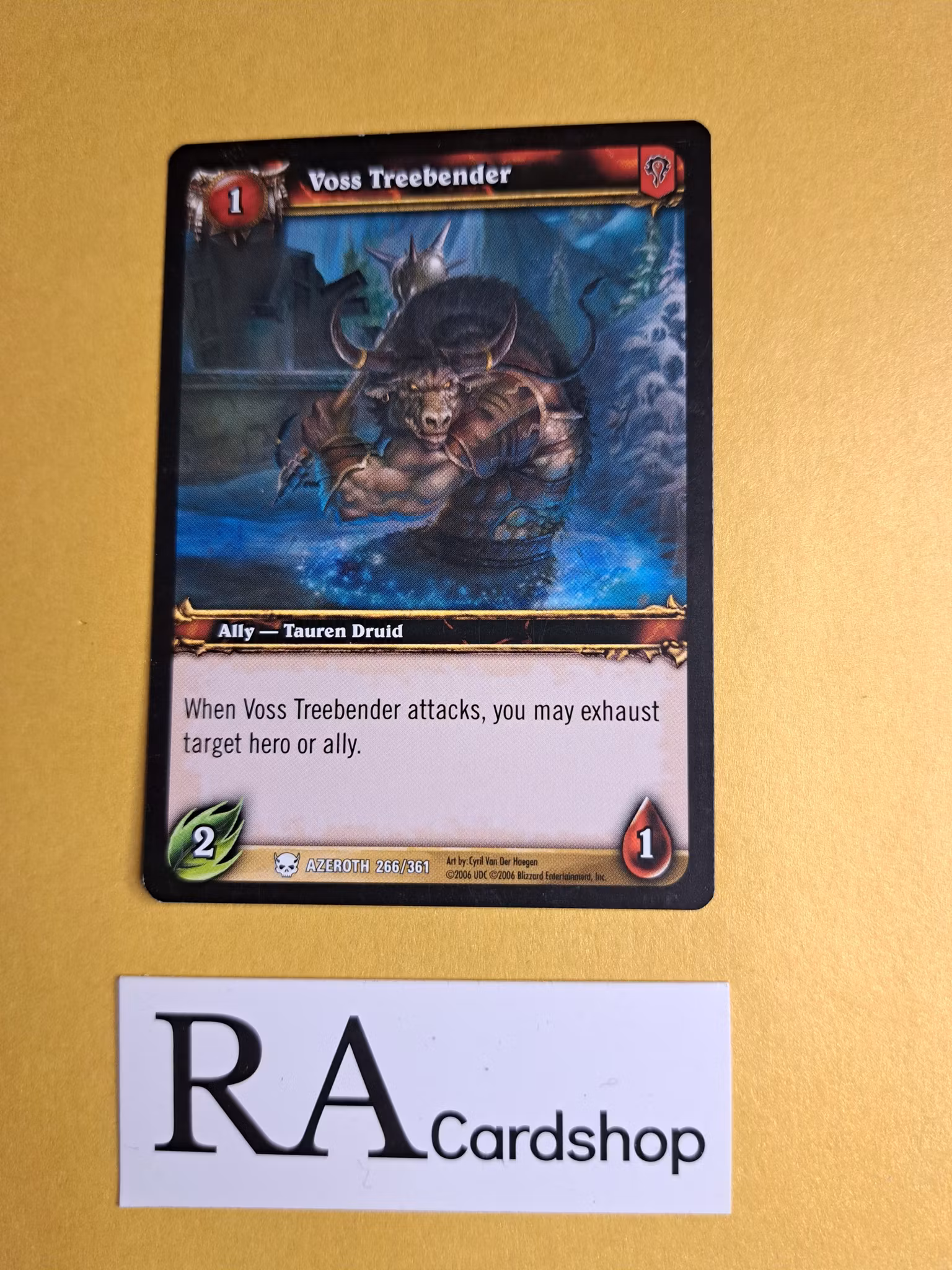 Voss Treebender 266/361 Heroes of Azeroth World of Warcraft TCG