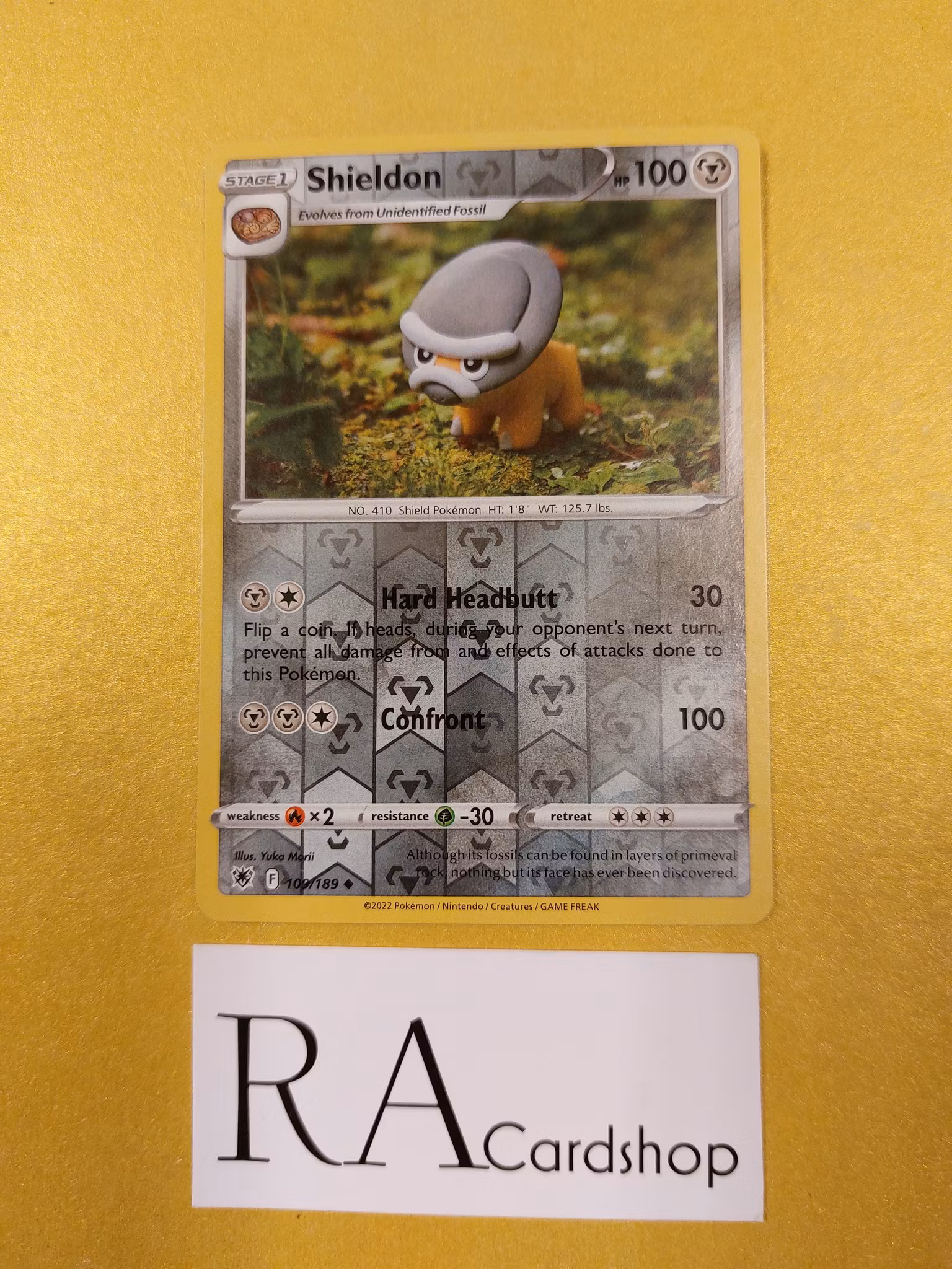 Shieldon Reverse Holo Ucommon 109/189 Astral Radiance Pokemon