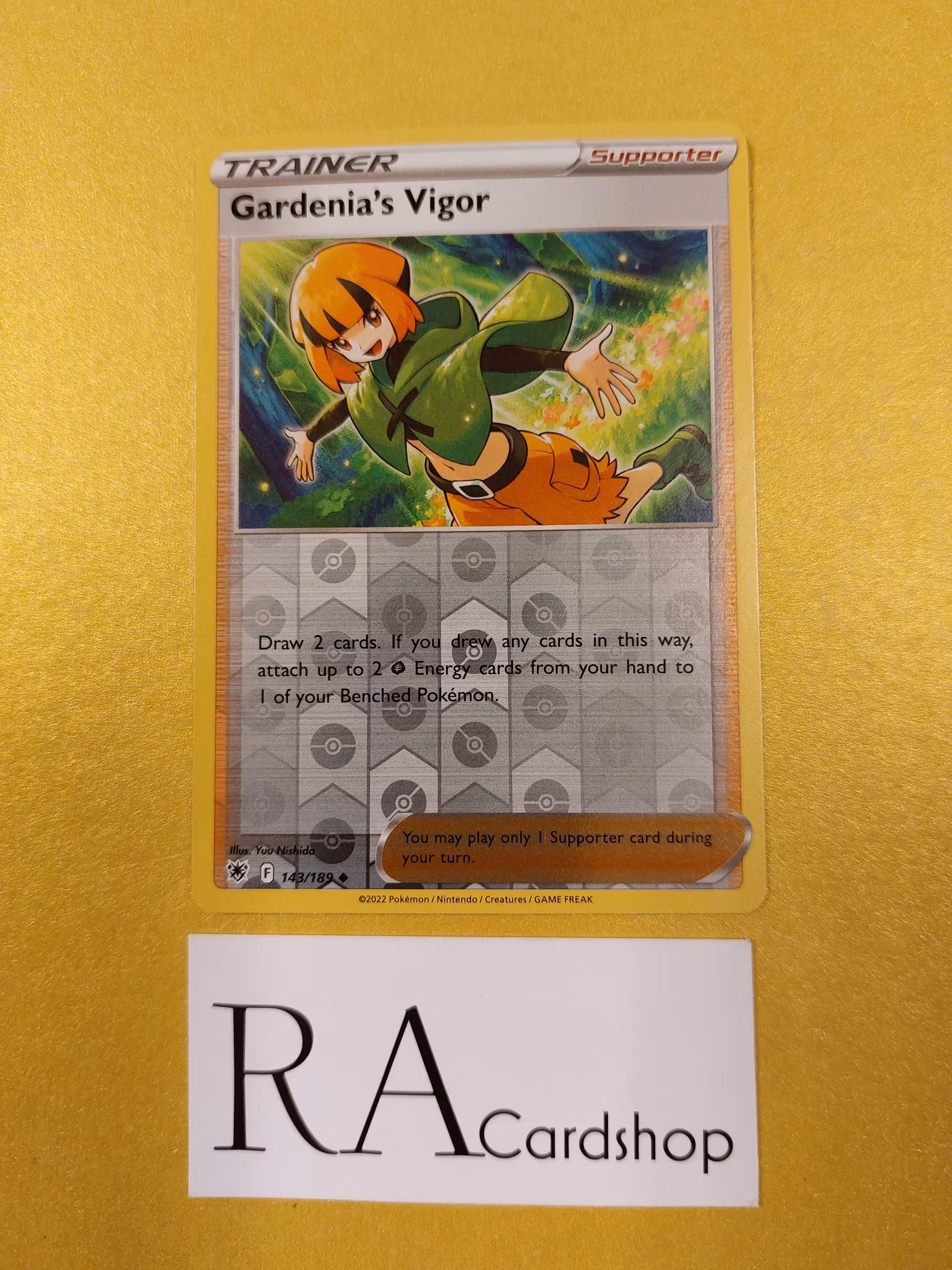 Gardenias Vigor Reverse Holo Uncommon 143/189 Astral Radiance Pokemon