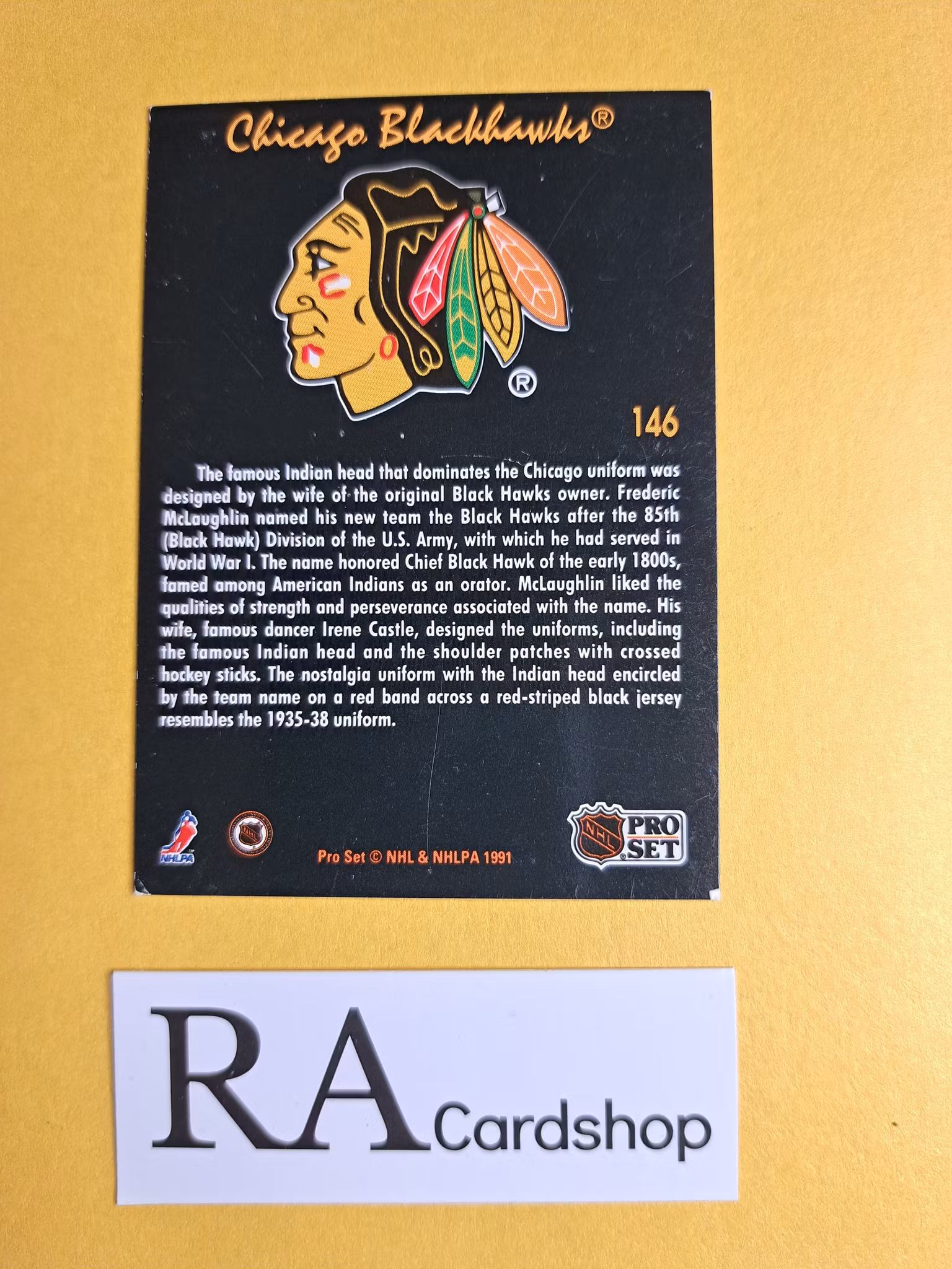 Chicago Blackhawks 91-92 Pro Set #146 NHL Hockey