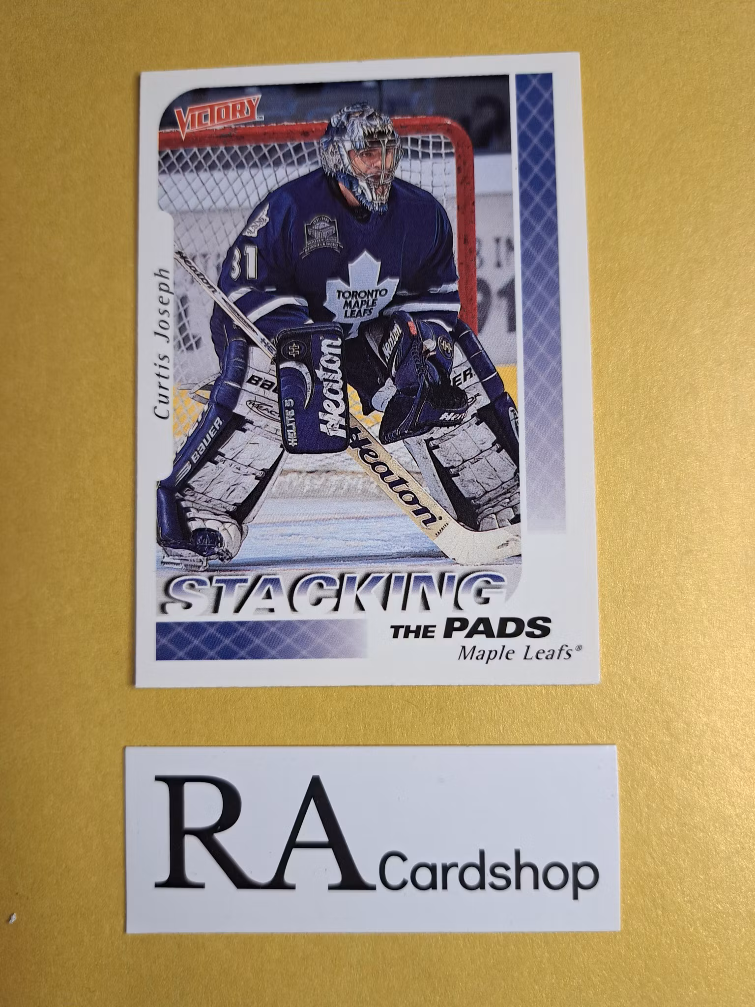 Curtis Joseph Stacking the Pads 99-00 Upper Deck Victory #389 NHL Hockey