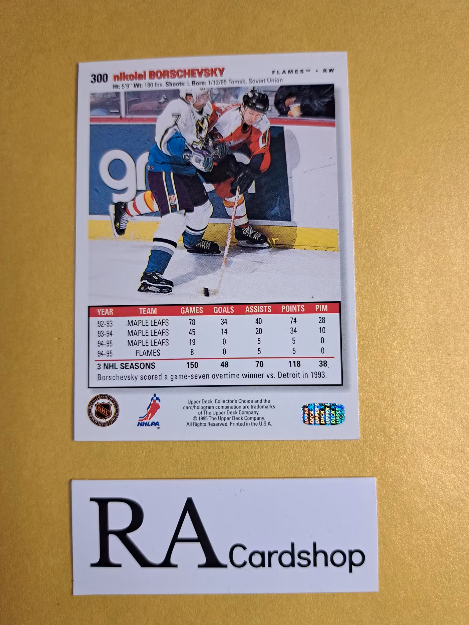 Nikolai Borschevsky 95-96 Upper Deck Choice #300 NHL Hockey