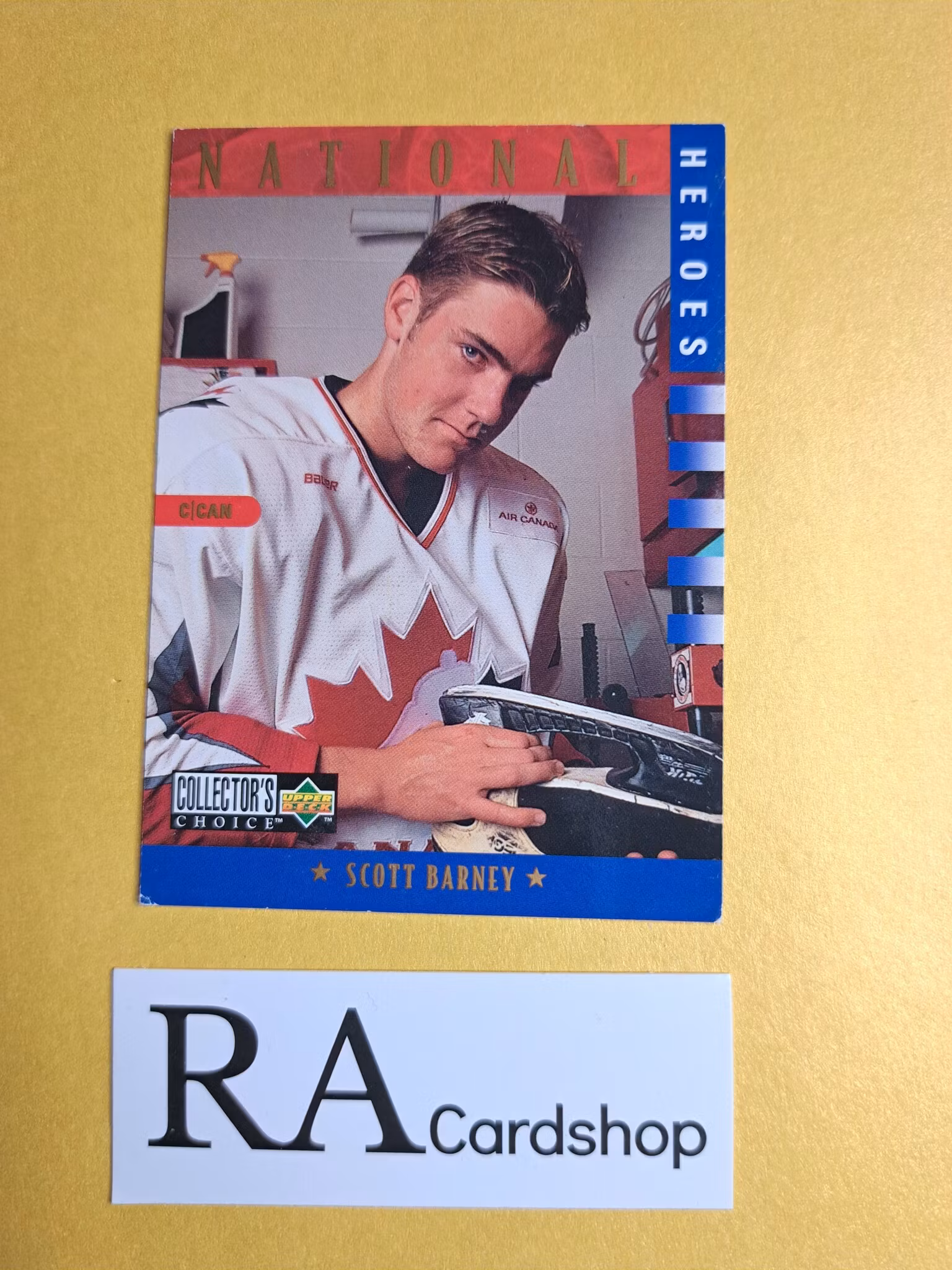 Scott Barney National Heroes 97-98 UD Choice #310 Hockey