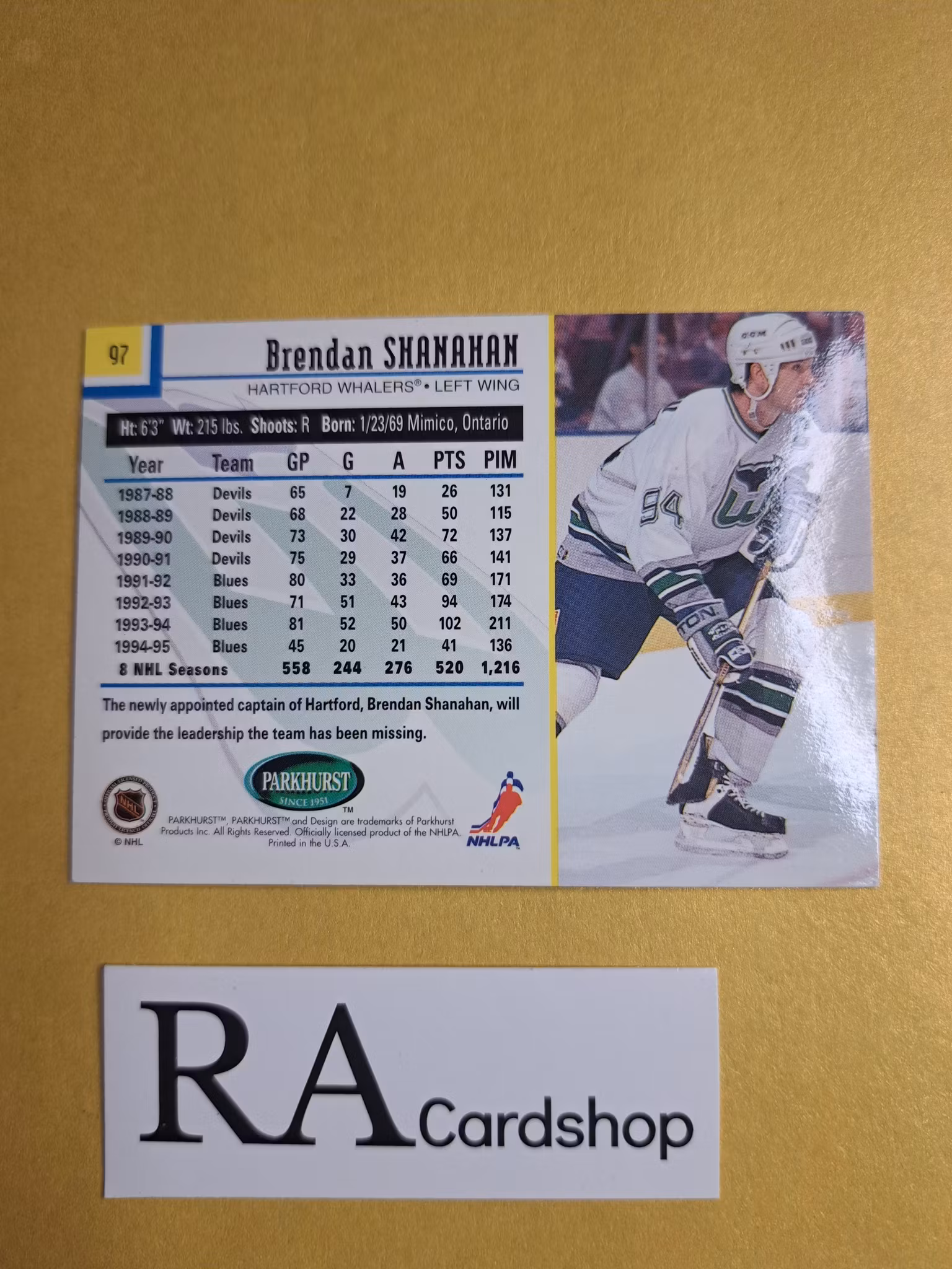 Brendan Shanahan 95-96 Parkhurst #97 NHL Hockey