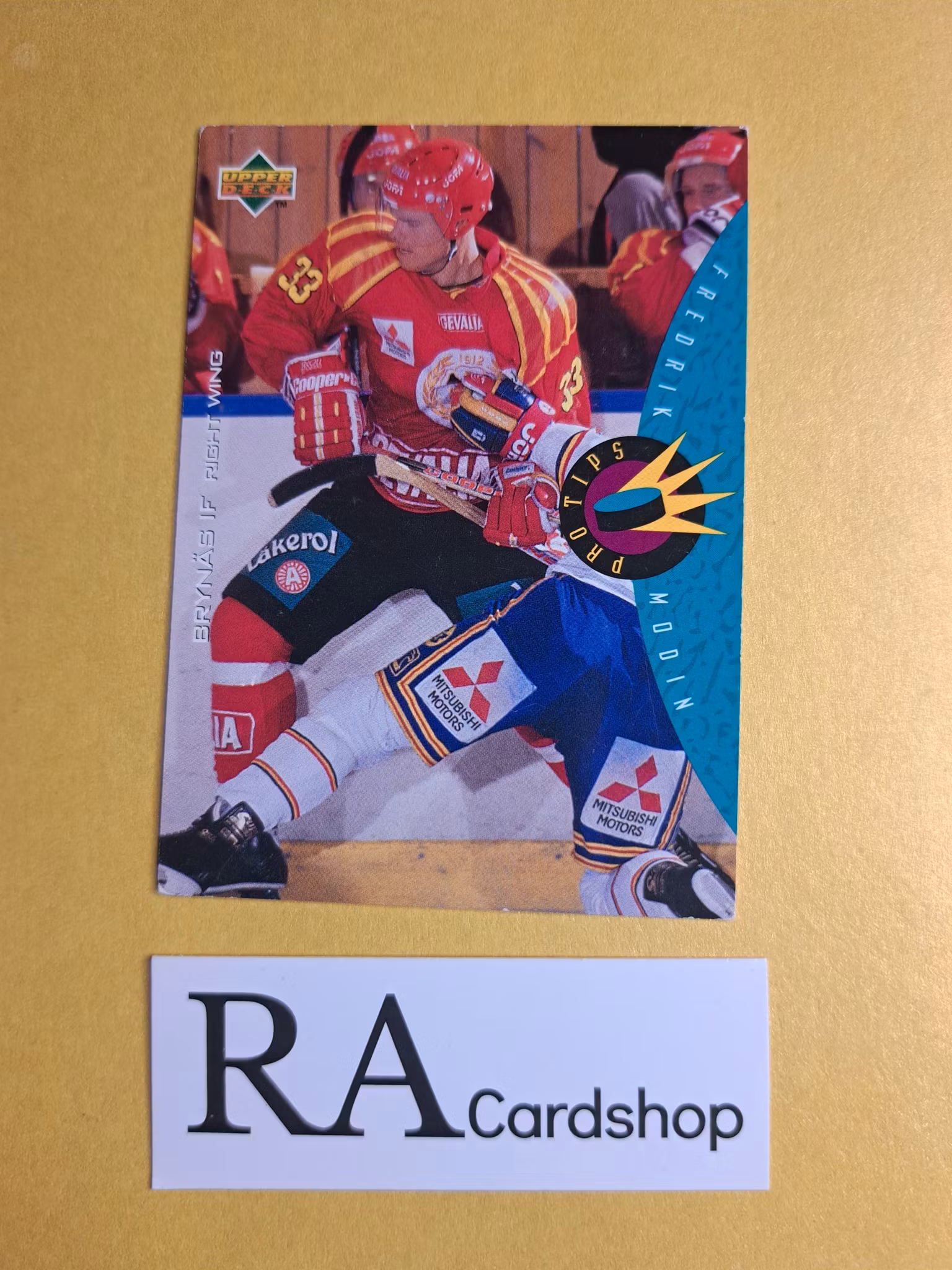 Fredrik Modin Pro Tips 95-96 Upper Deck Swedish #220