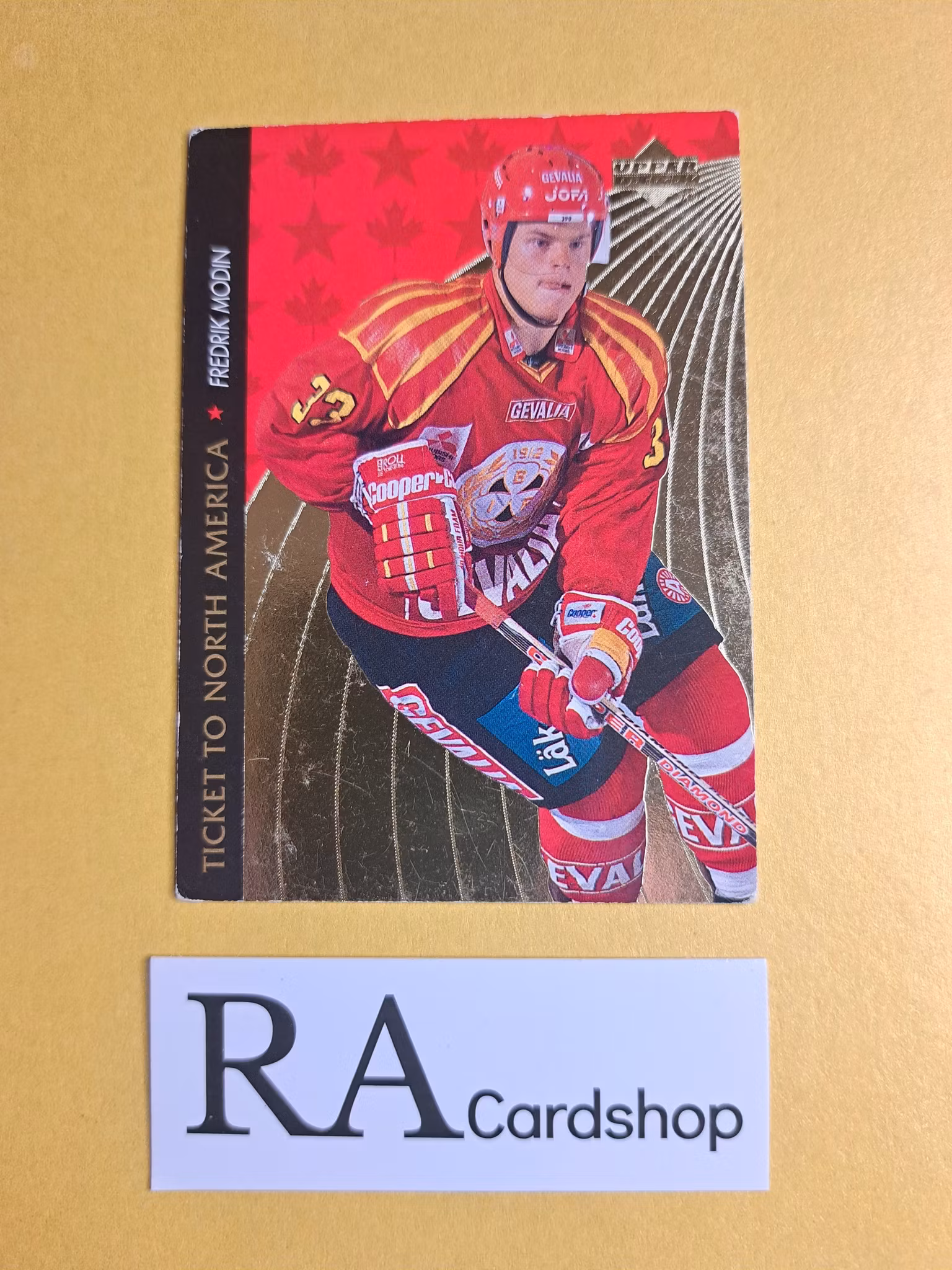 Fredrik Modin Ticket To North America 95-96 Upper Deck Swedish #NA4