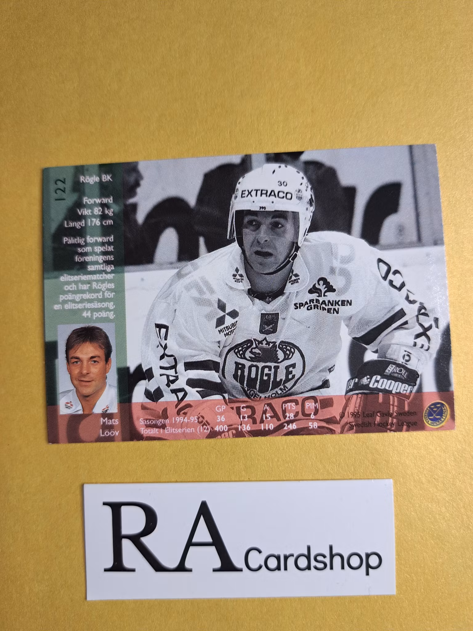 Mats Lööv 95-96 Leaf #122 SHL SHL Hockey