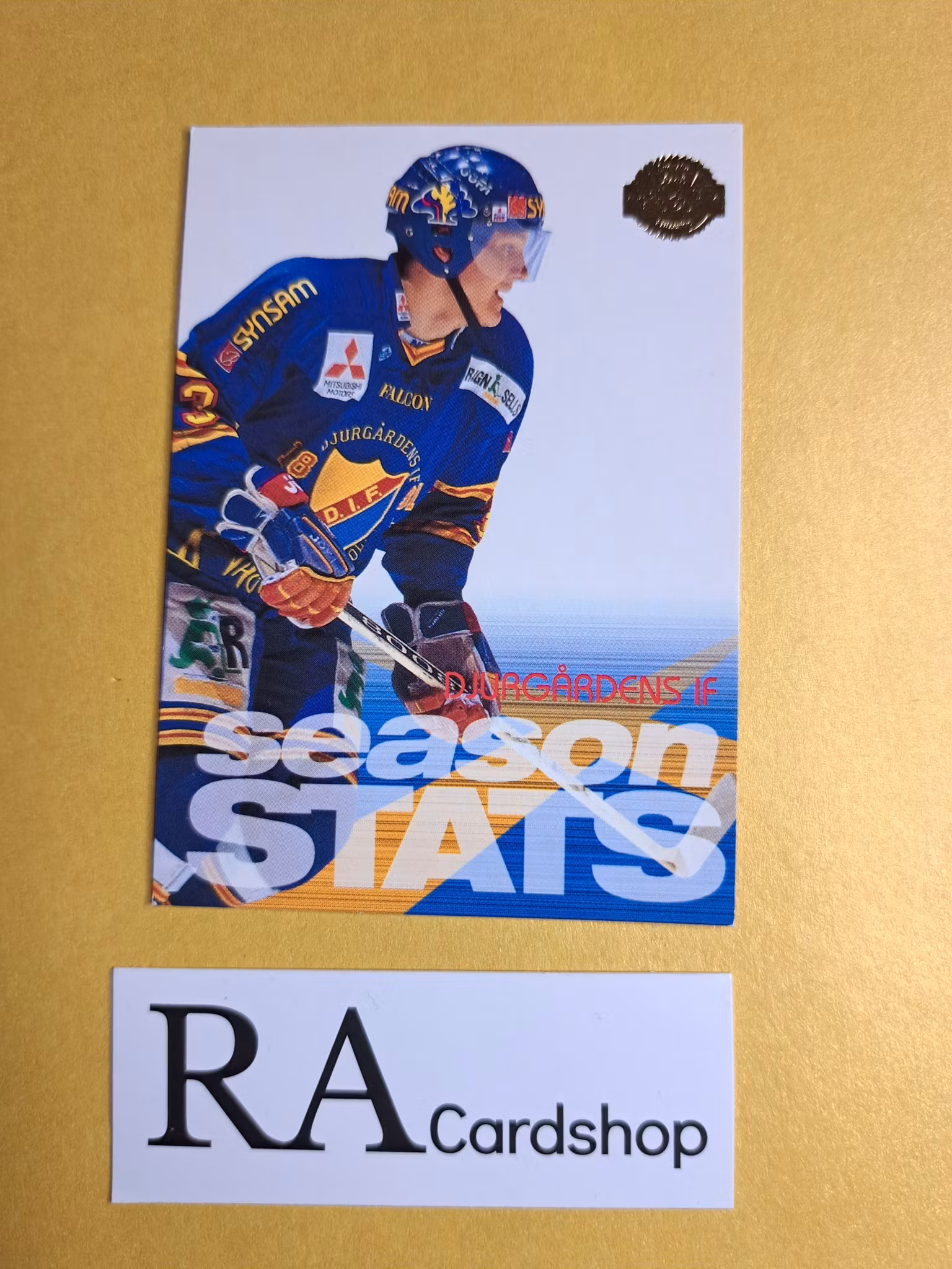 Season Stats Djurgården IF 95-96 Leaf #26 SHL Hockey