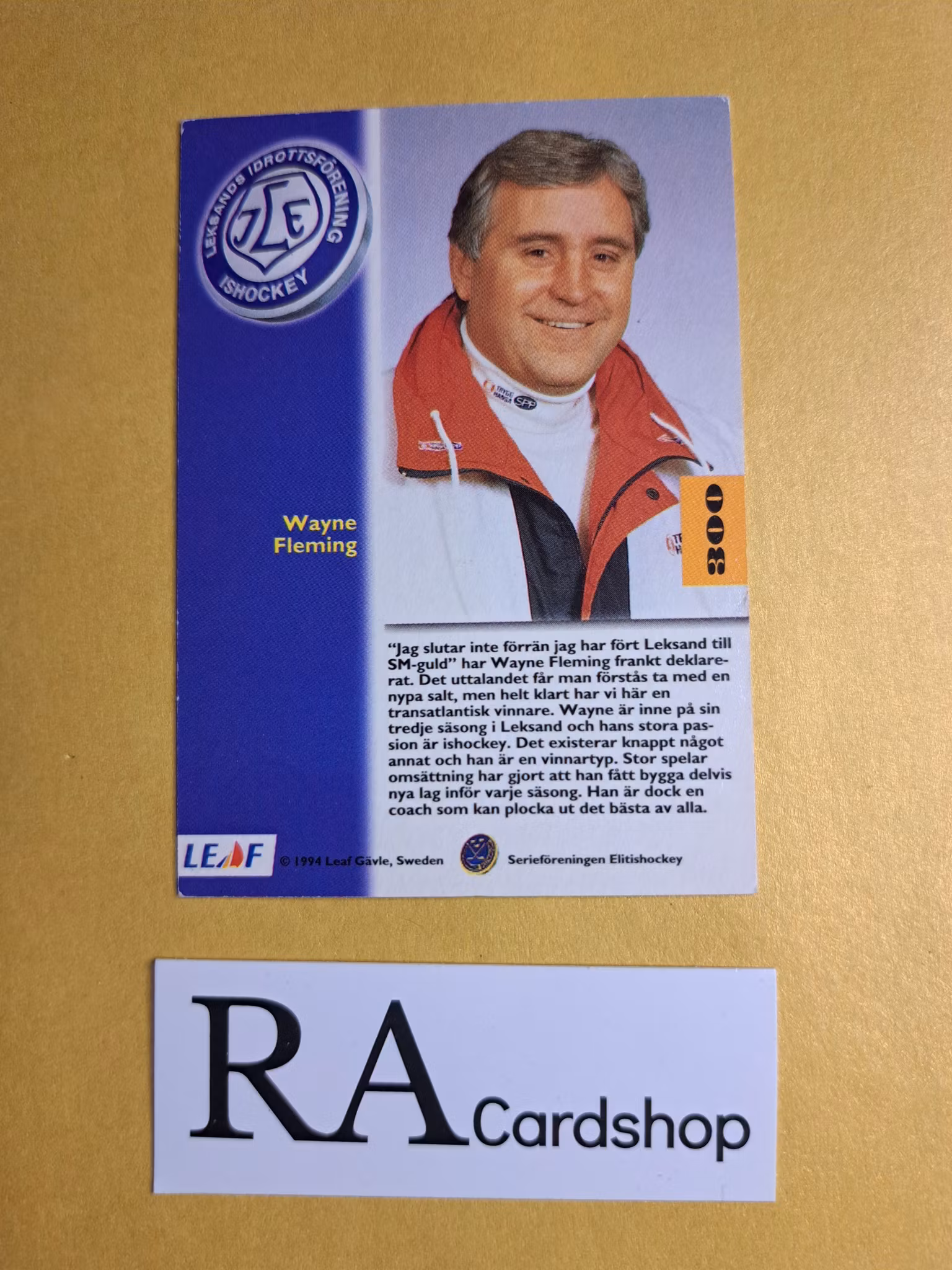 Wayne Fleming 94-95 #300 Leaf  SHL Hockey