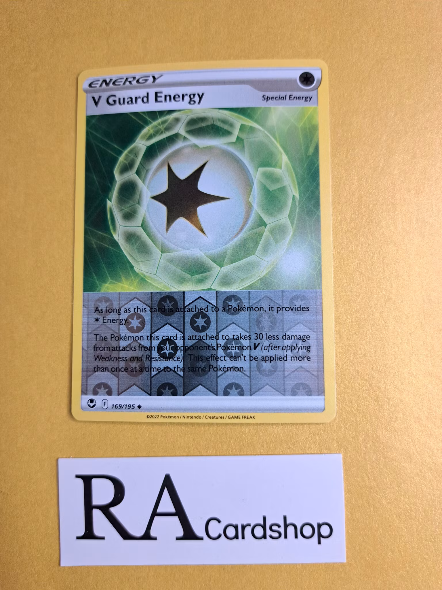 V Guard Energy Uncommon Reverse Holo 169/195 Silver Tempest Pokemon
