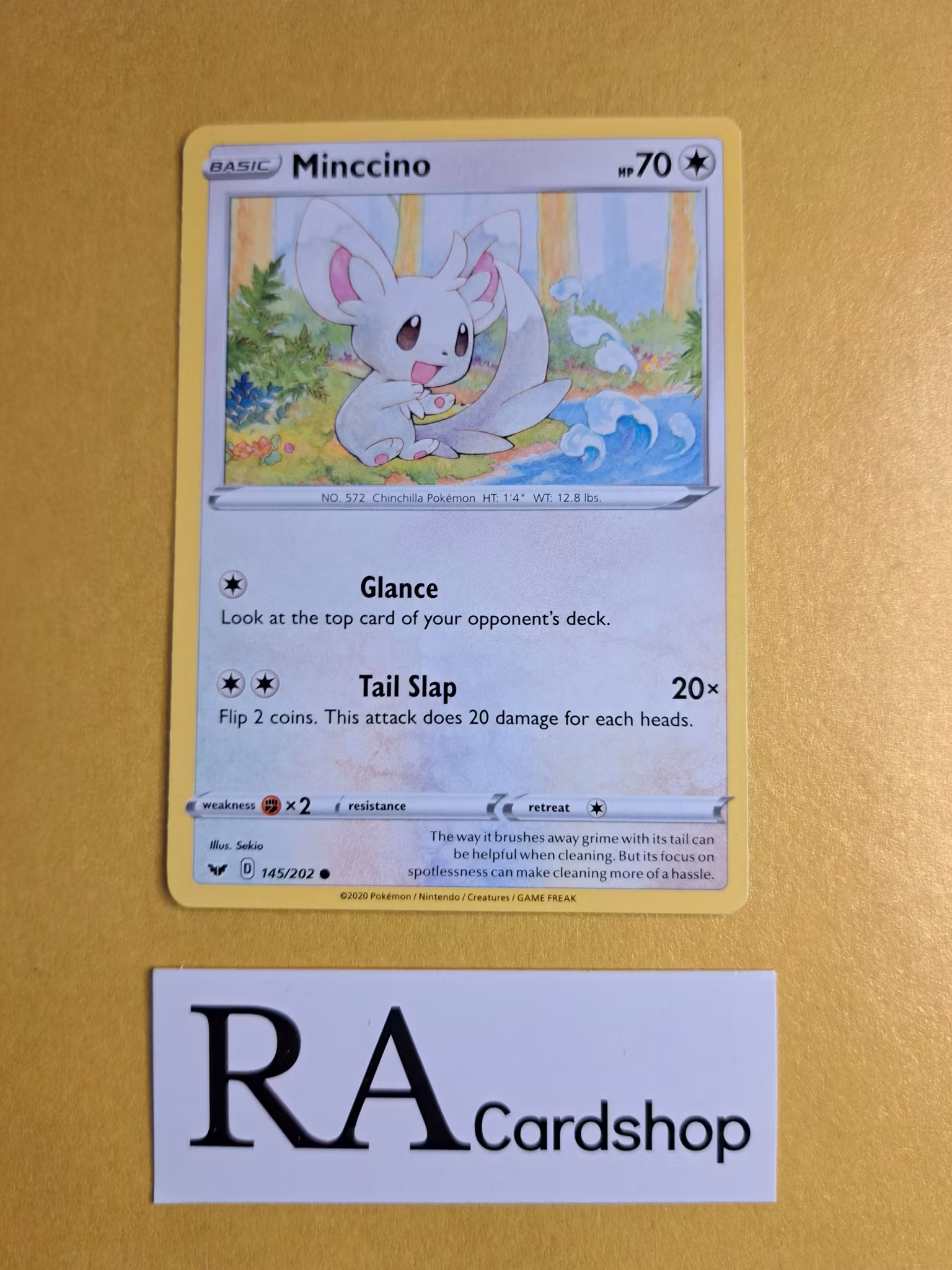 Minccino Common 145/202 Sword and Shield Pokemon