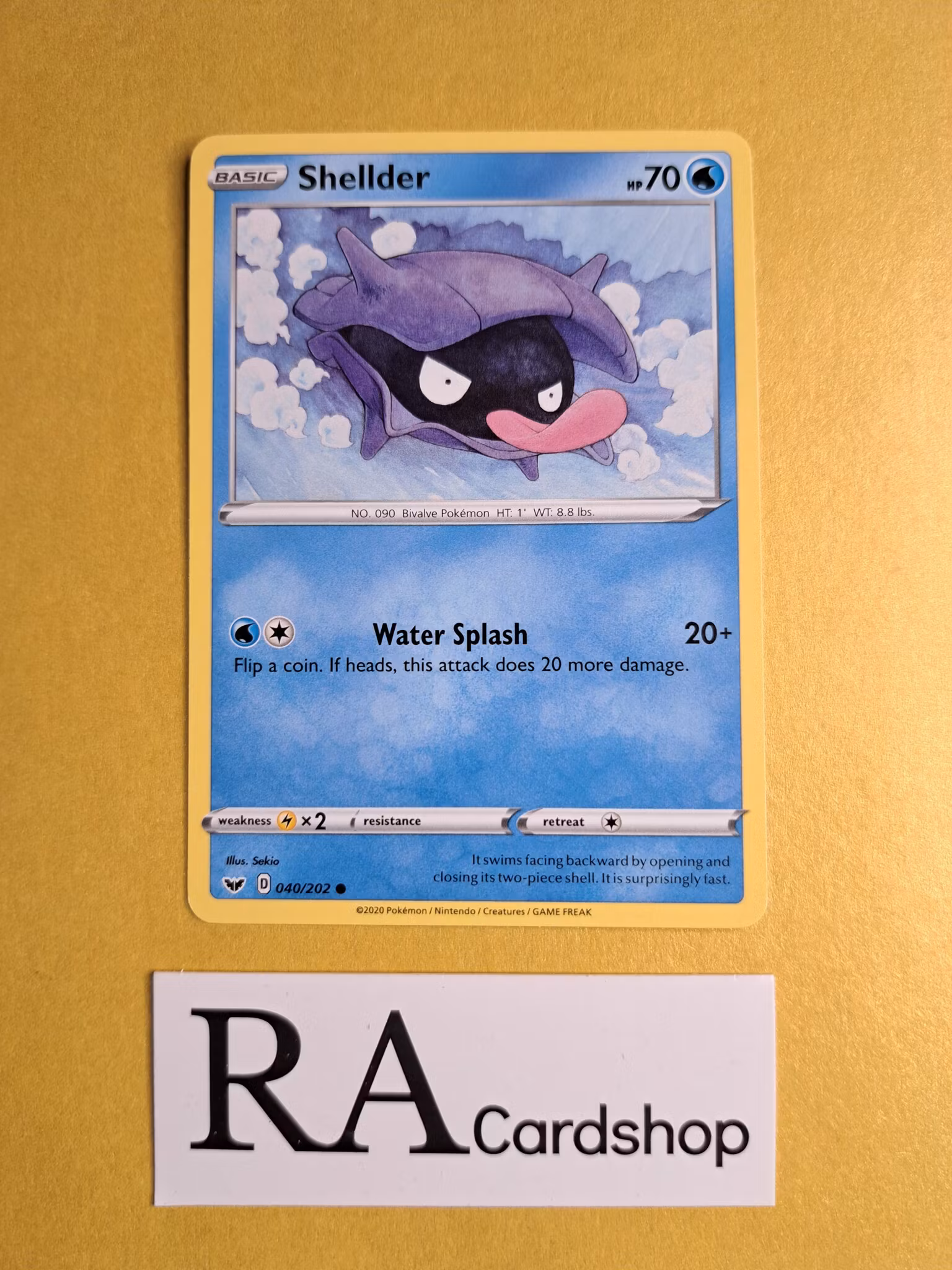 Shellder Common 040/202 Sword and Shield Pokemon