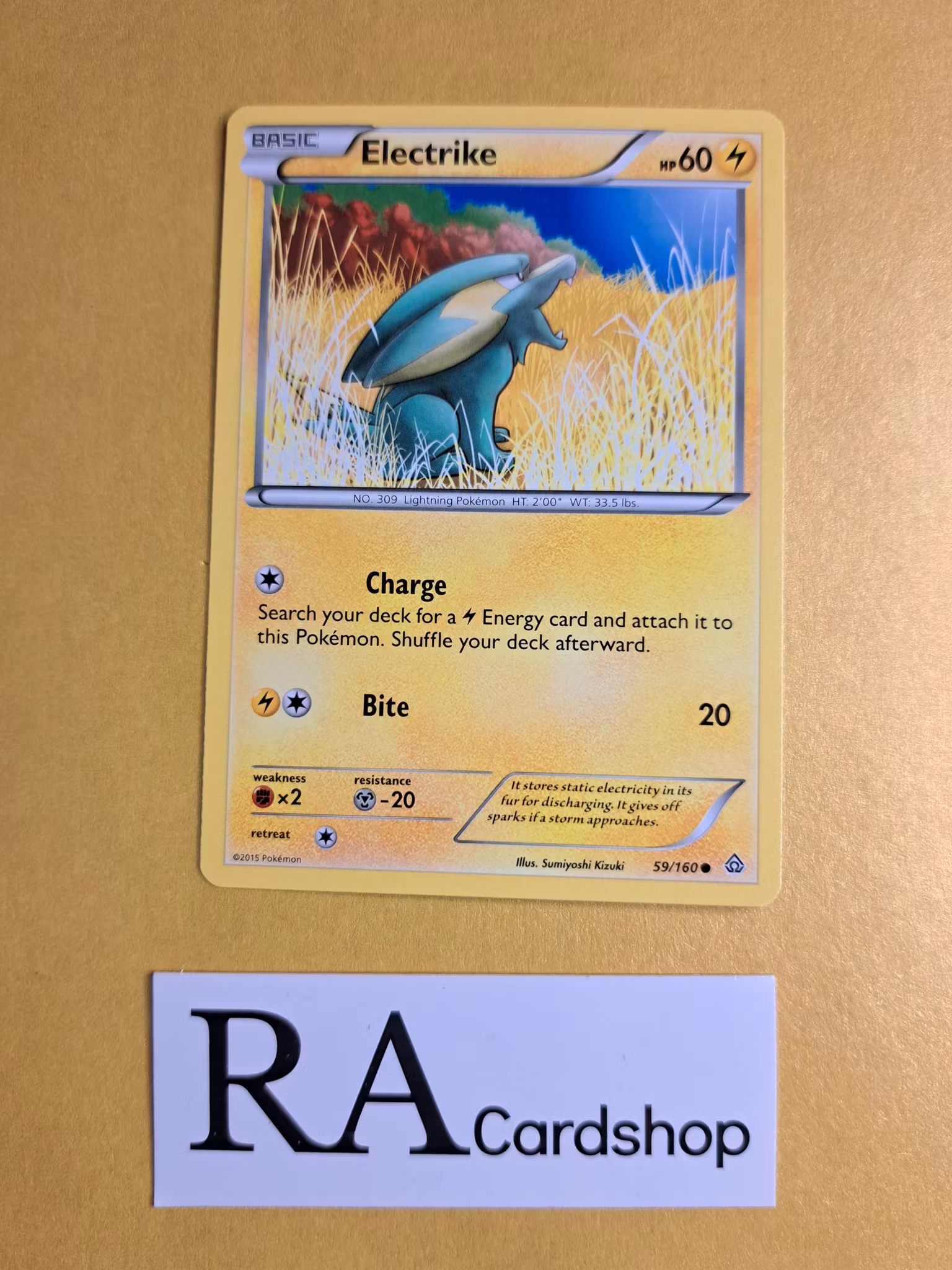 Electrike Common 59/160 Primal Clash Pokemon