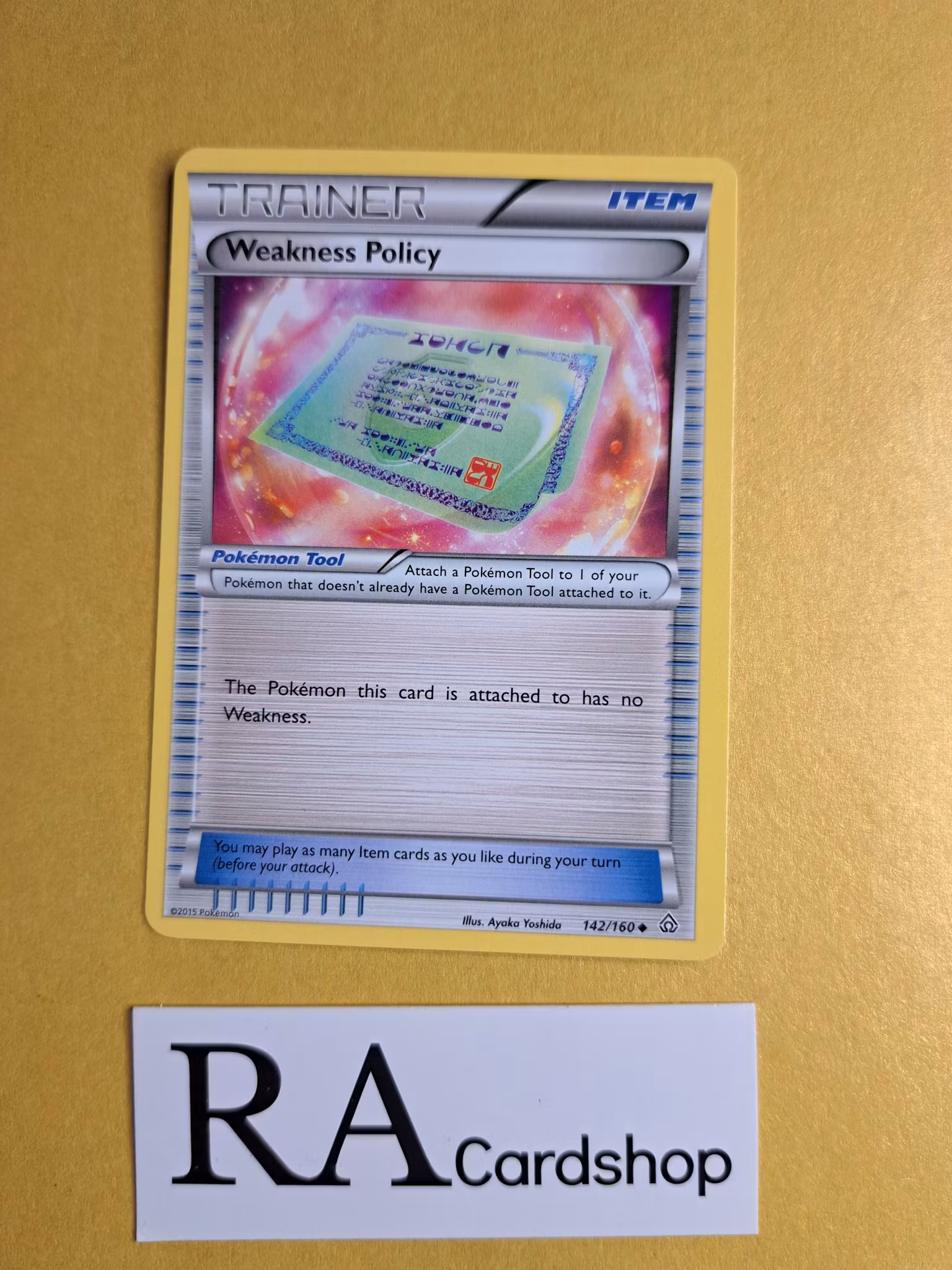 Weakness Policy Uncommon 142/160 Primal Clash Pokemon