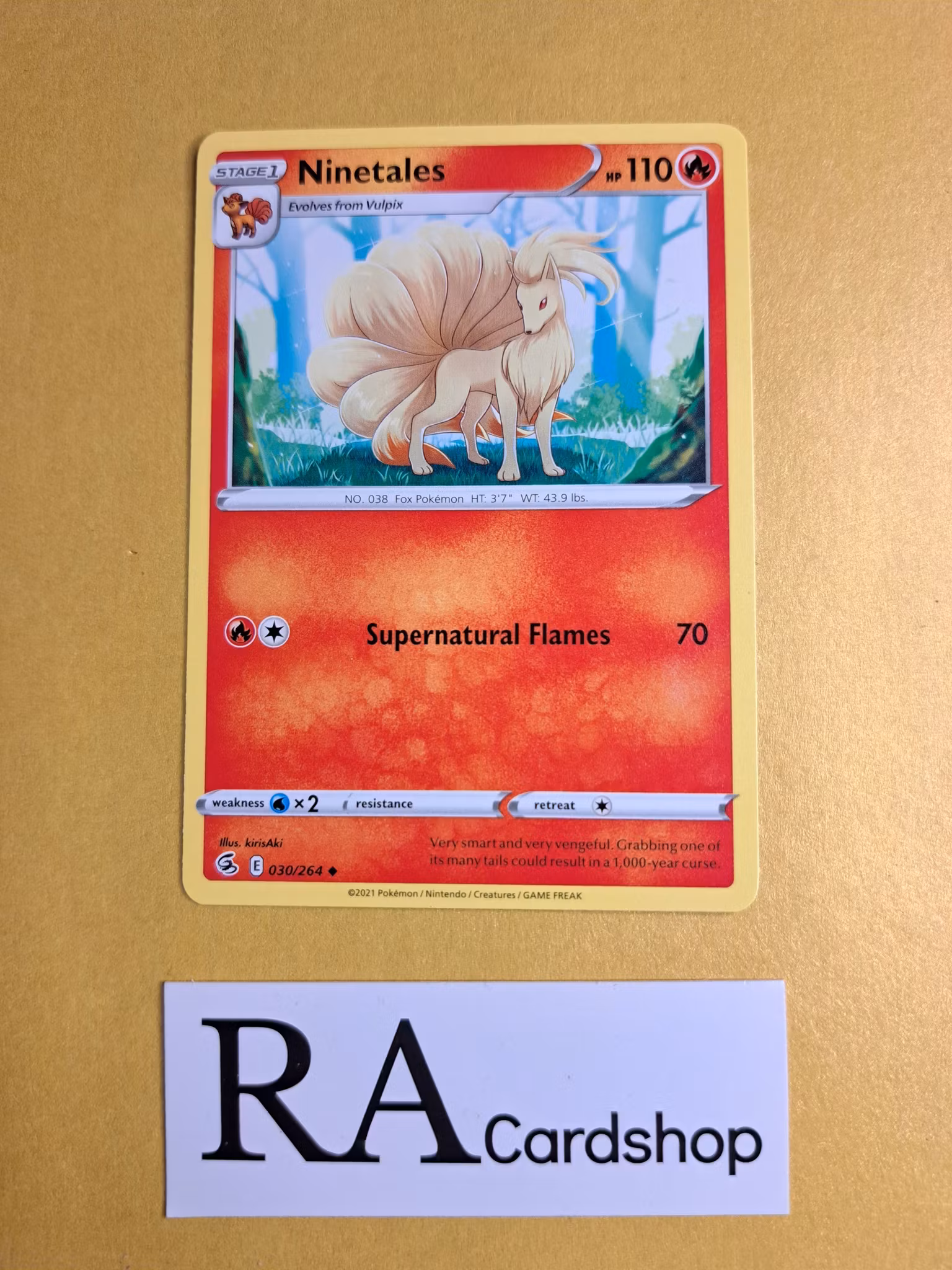 Ninetails Uncommon 030/264 Fusion Strike Pokemon