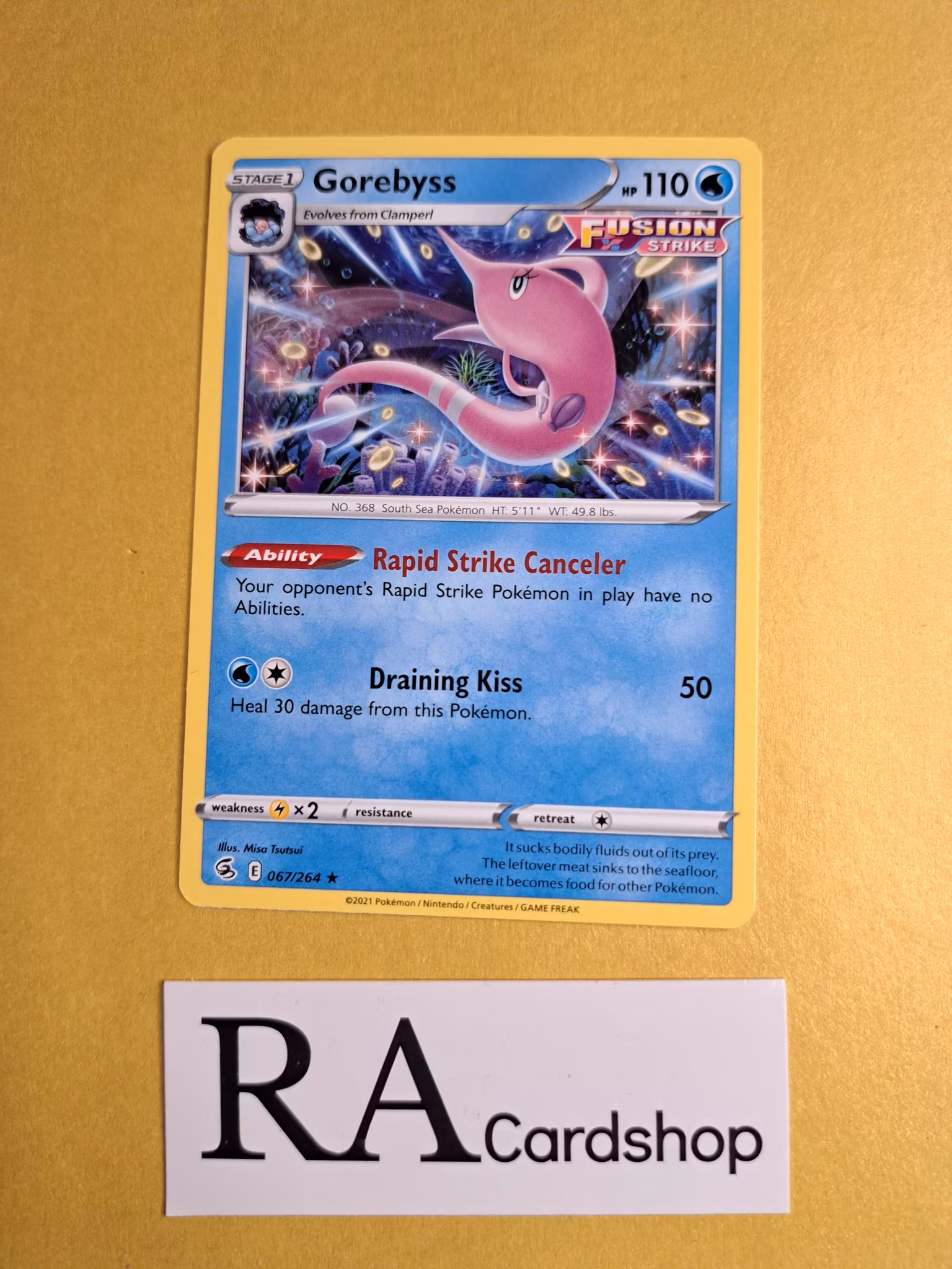 Gorebyss Rare 067/264 Fusion Strike Pokemon