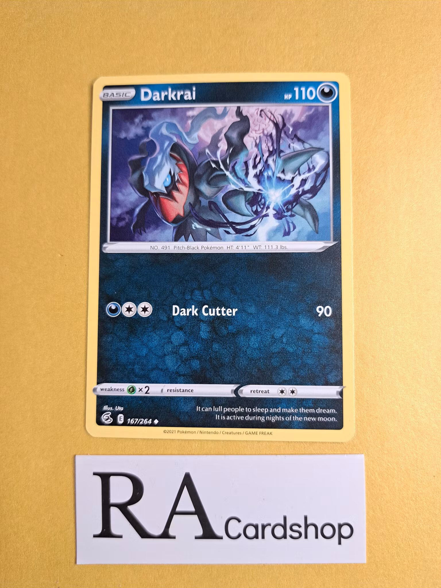 Darkrai Uncommon 167/264 Fusion Strike Pokemon