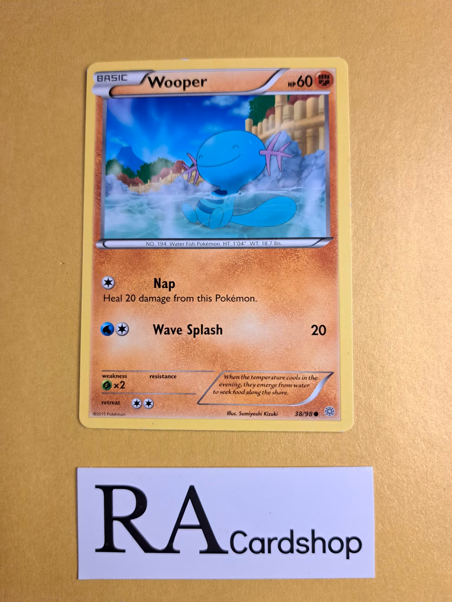 Wooper Common 38/98 Ancient Origins Pokemon