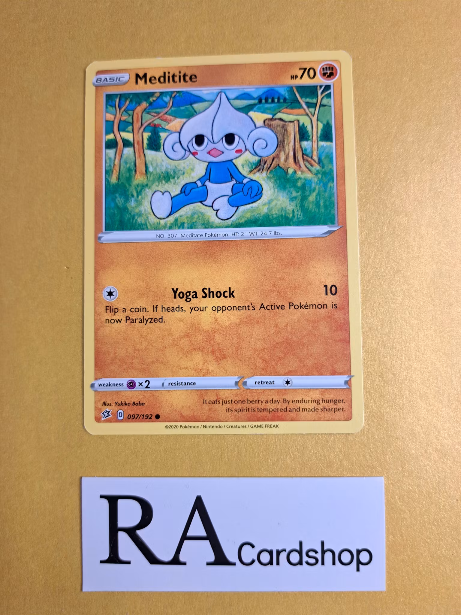 Meditate Common 097/192 Rebel Clash Pokemon