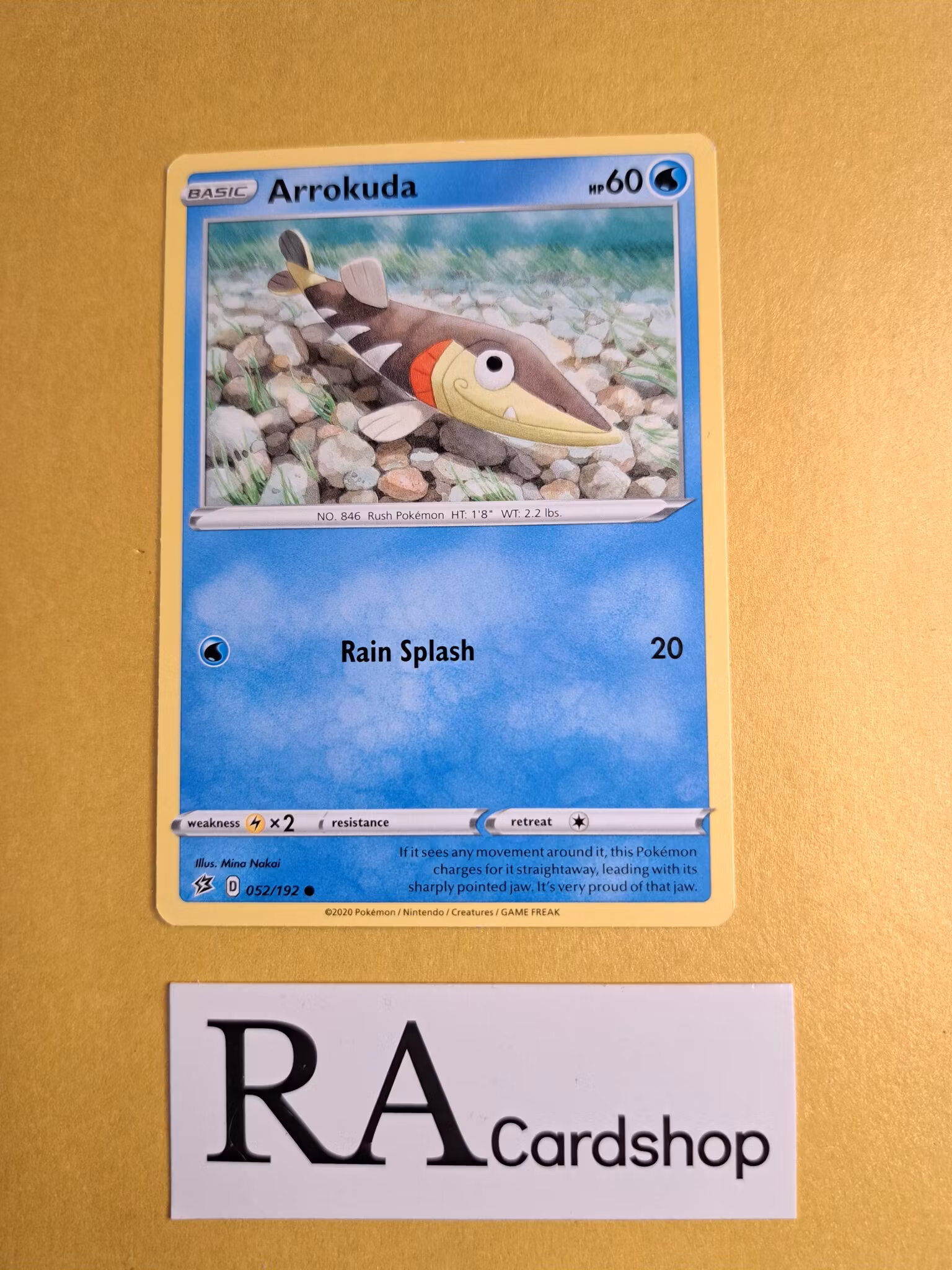Arrokuda Common 052/192 Rebel Clash Pokemon
