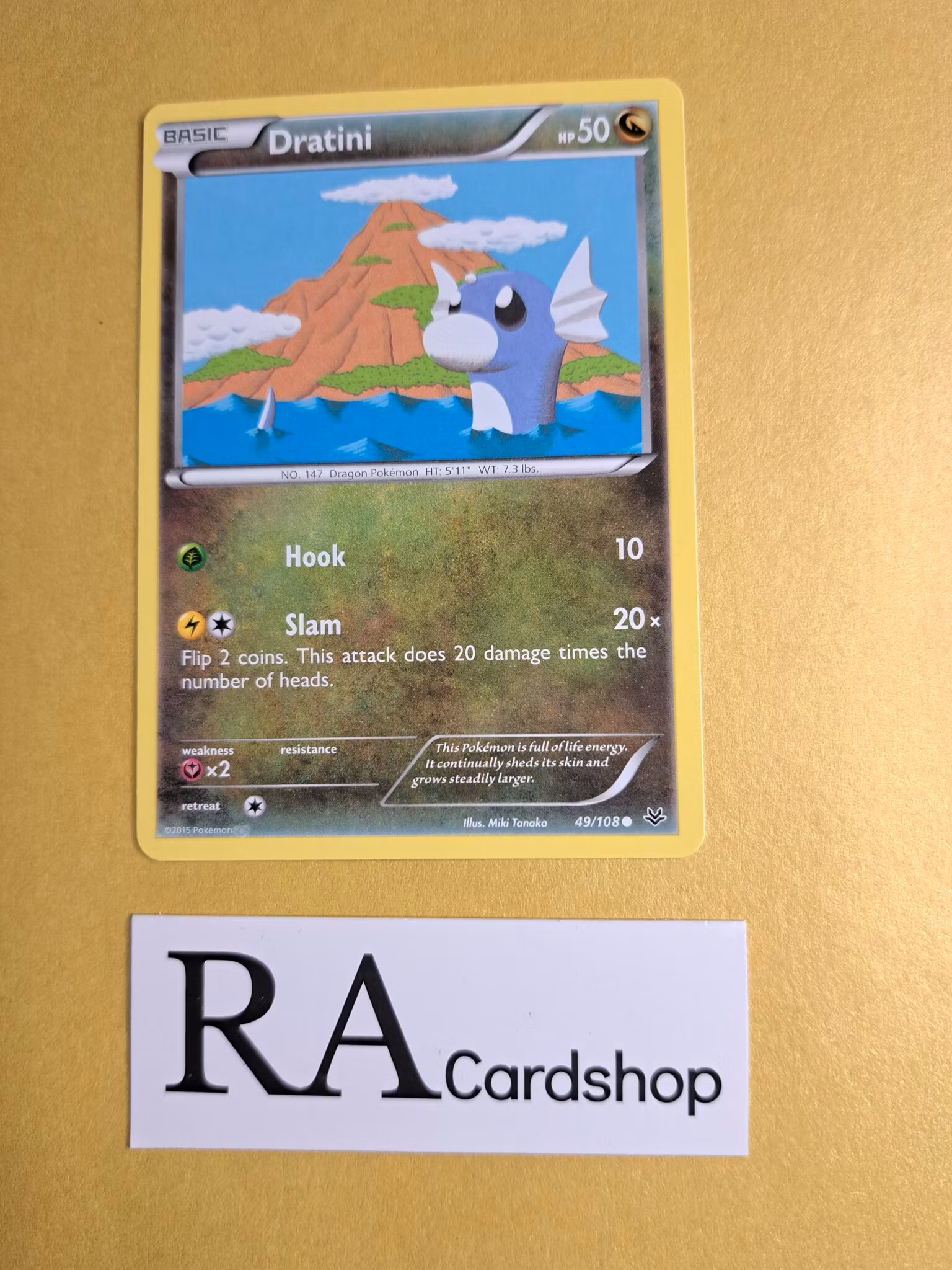 Dratini Common 49/108 Roaring Skies Pokemon