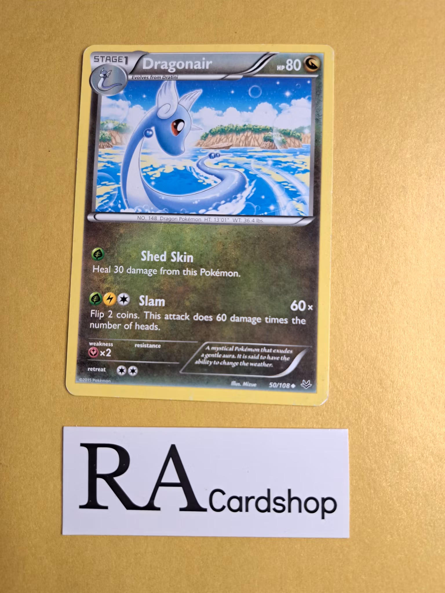 Dragonair Uncommon 50/108 Roaring Skies Pokemon