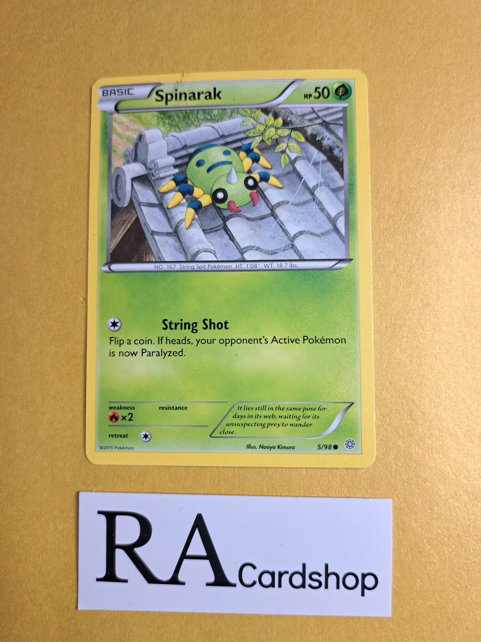 Spinarak Common 5/98 Ancient Origins Pokemon